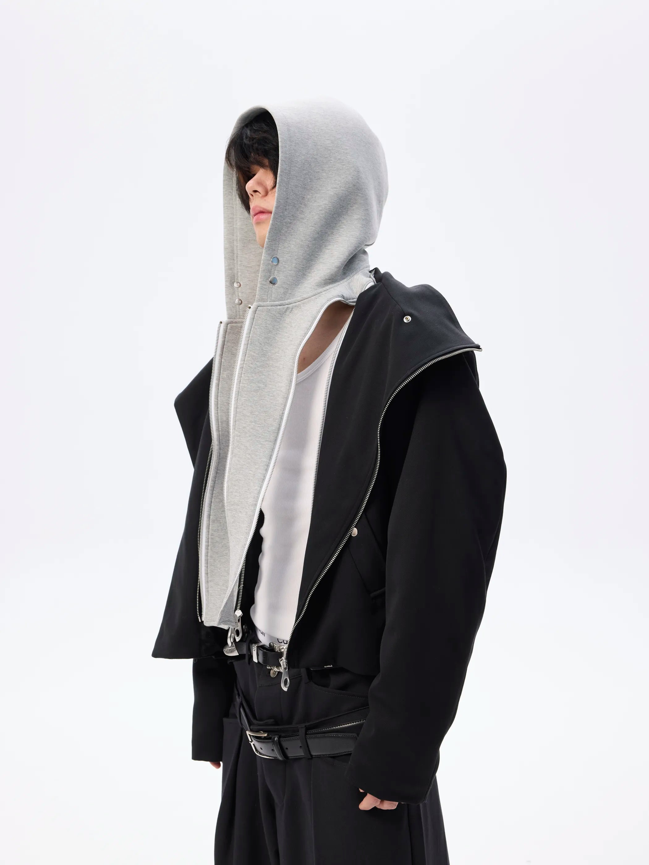 Model shot of Modular False-Layer Tailored Coat 9