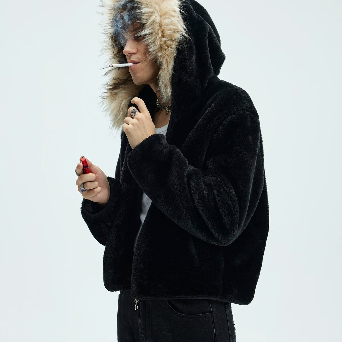 Zip-Off Fleece Hooded Coat