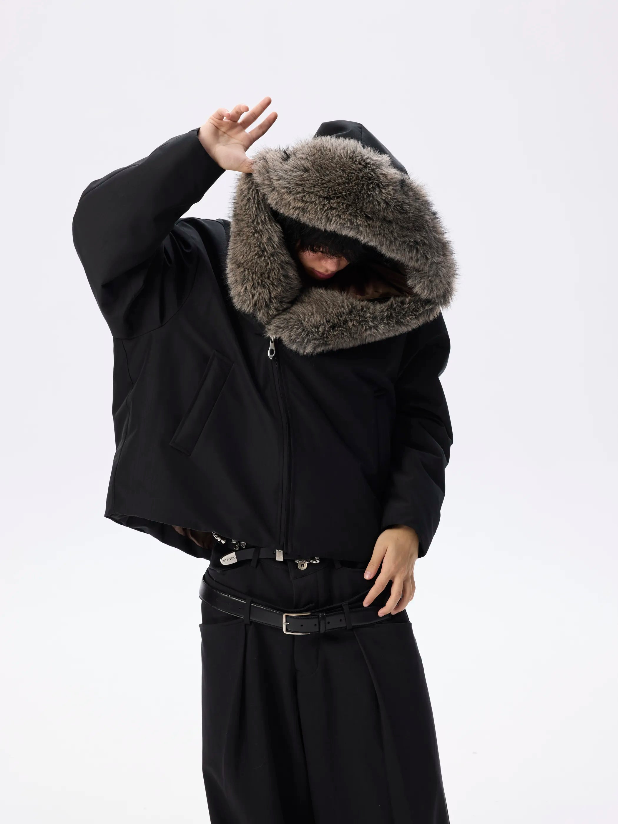 Model shot of Zip-Off Waterproof Padded Coat 4