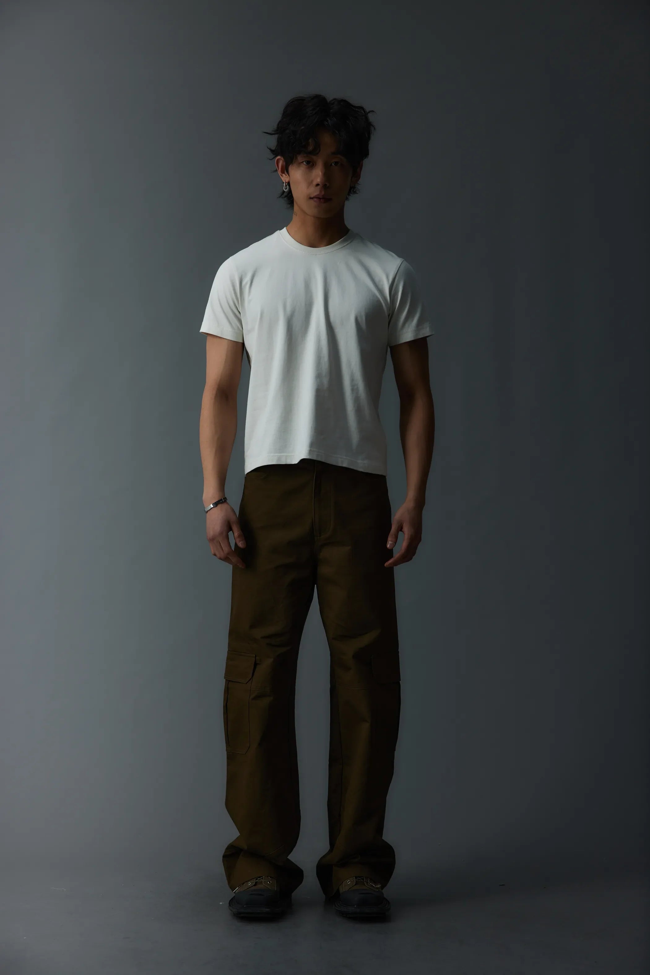 Model shot of Classic Cotton Layering Tee 2