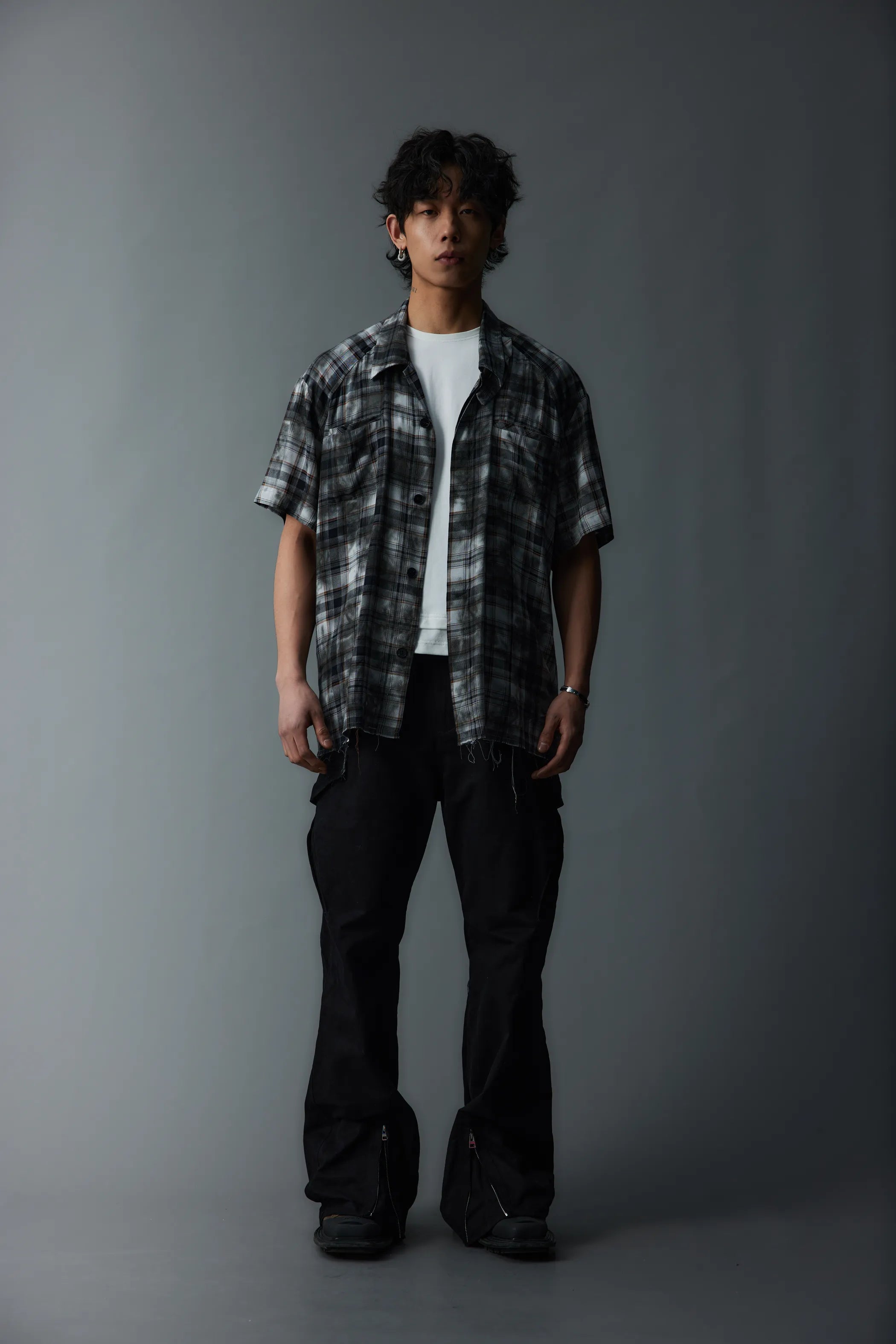 Model shot of Deconstructed Zip-Fasten Workwear 2