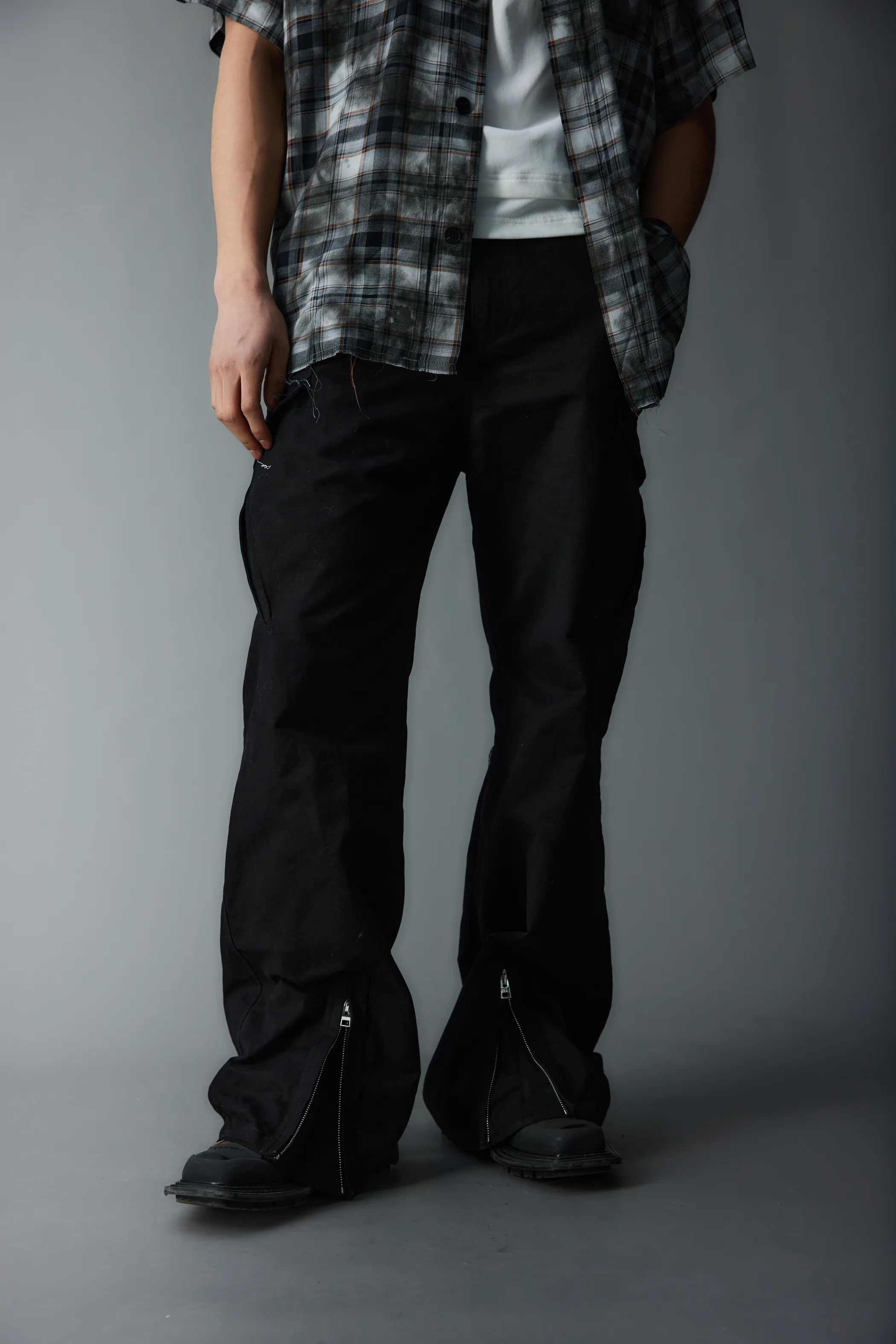 Model shot of Deconstructed Zip-Fasten Workwear 3