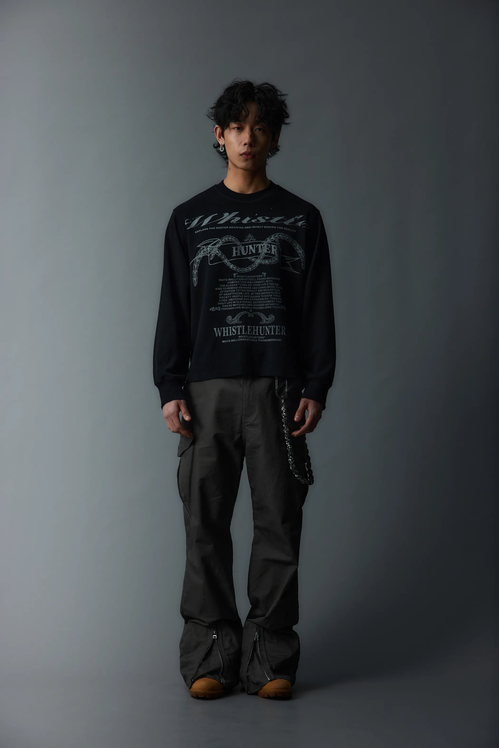 Model shot of Deconstructed Zip-Fasten Workwear 2