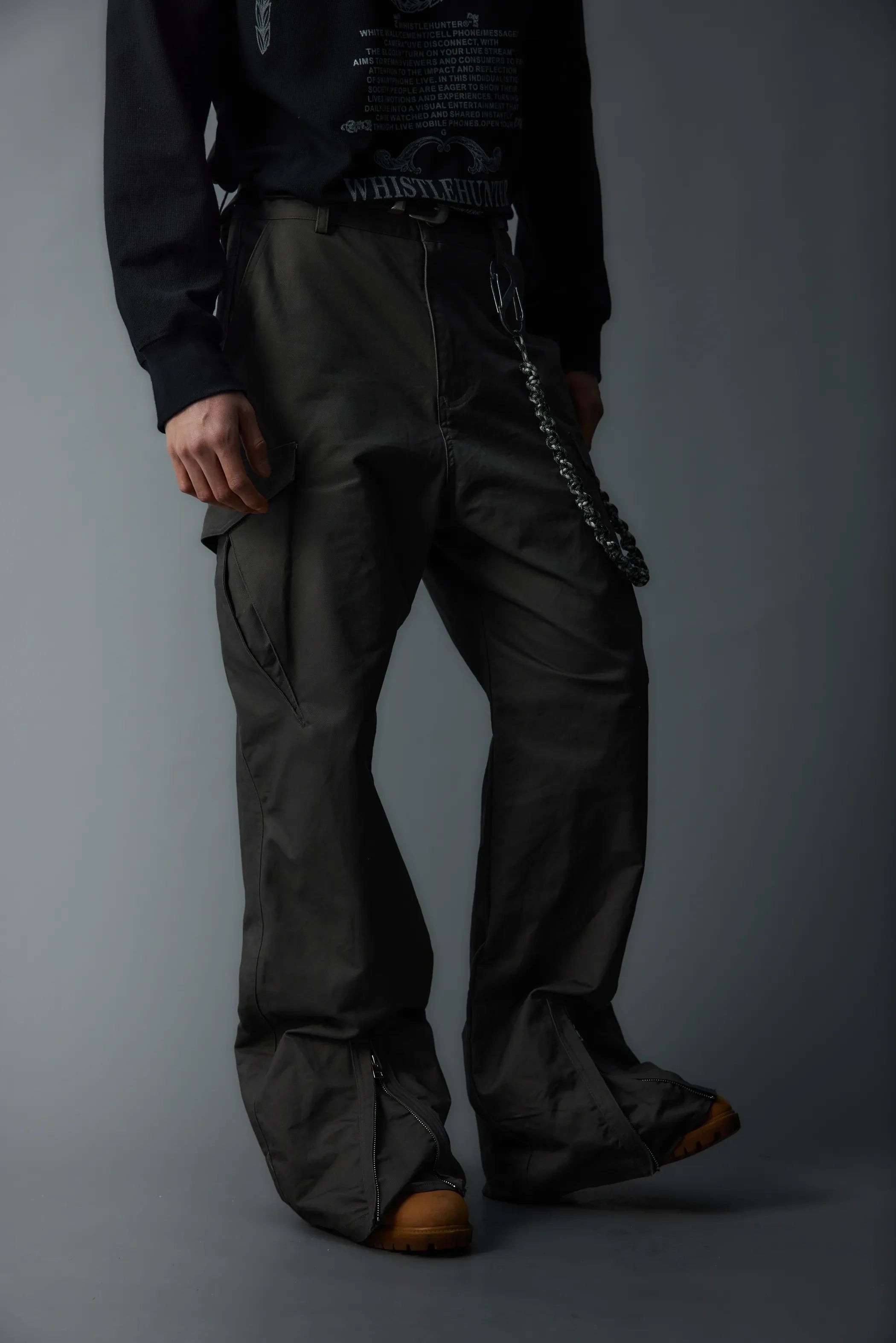 Model shot of Deconstructed Zip-Fasten Workwear 3