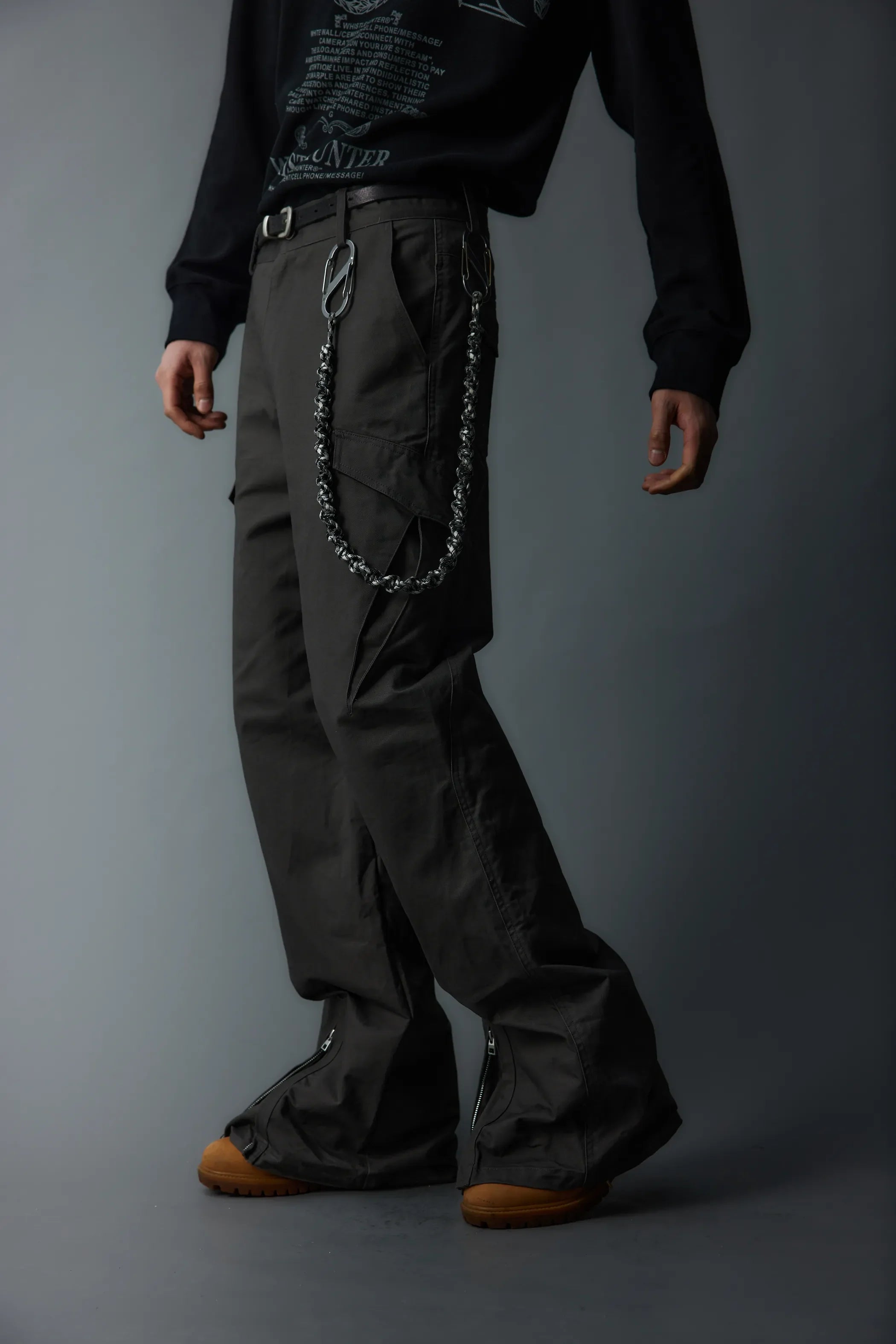 Model shot of Deconstructed Zip-Fasten Workwear 4