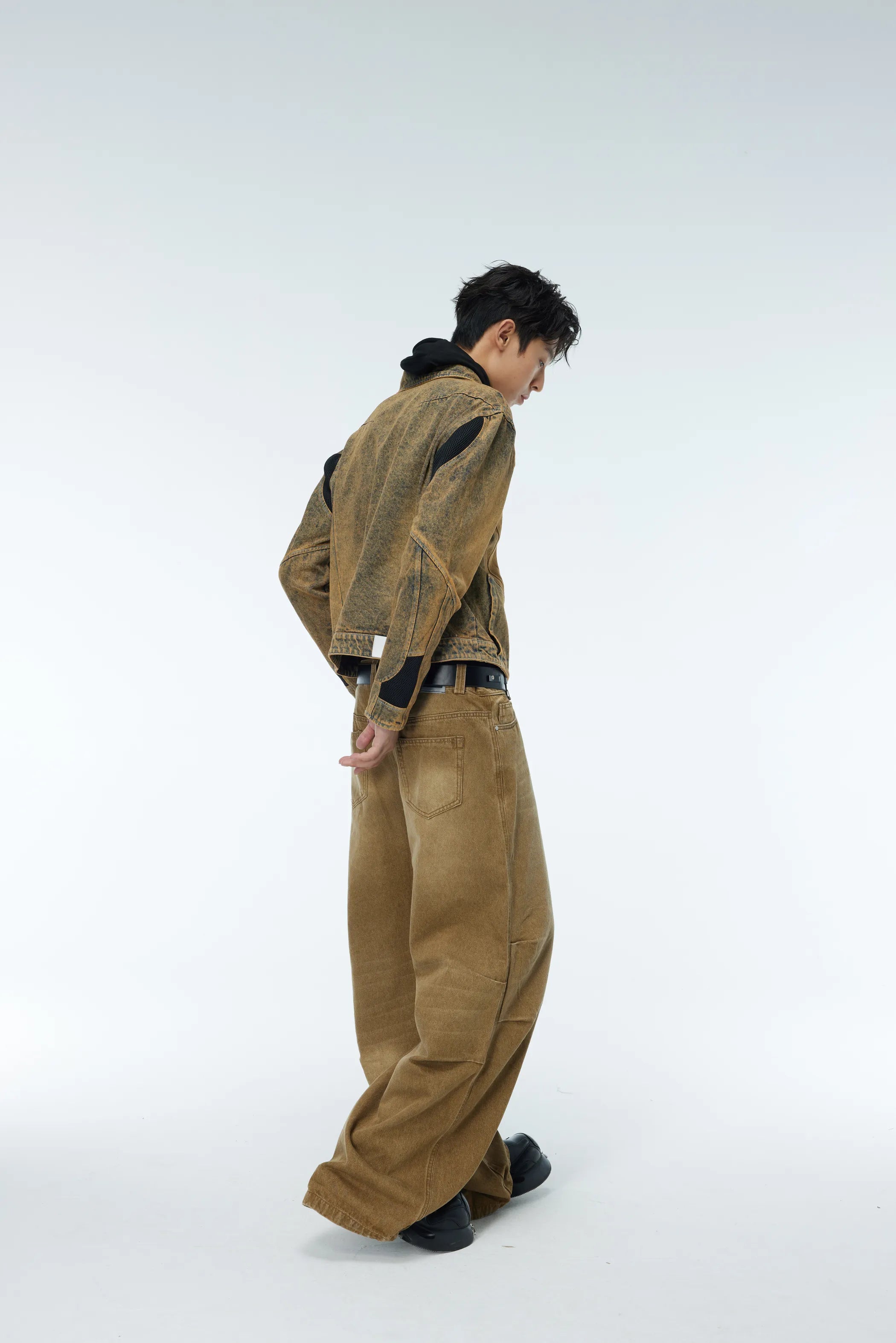 Model shot of Heavyweight Destroyed Jeans 4