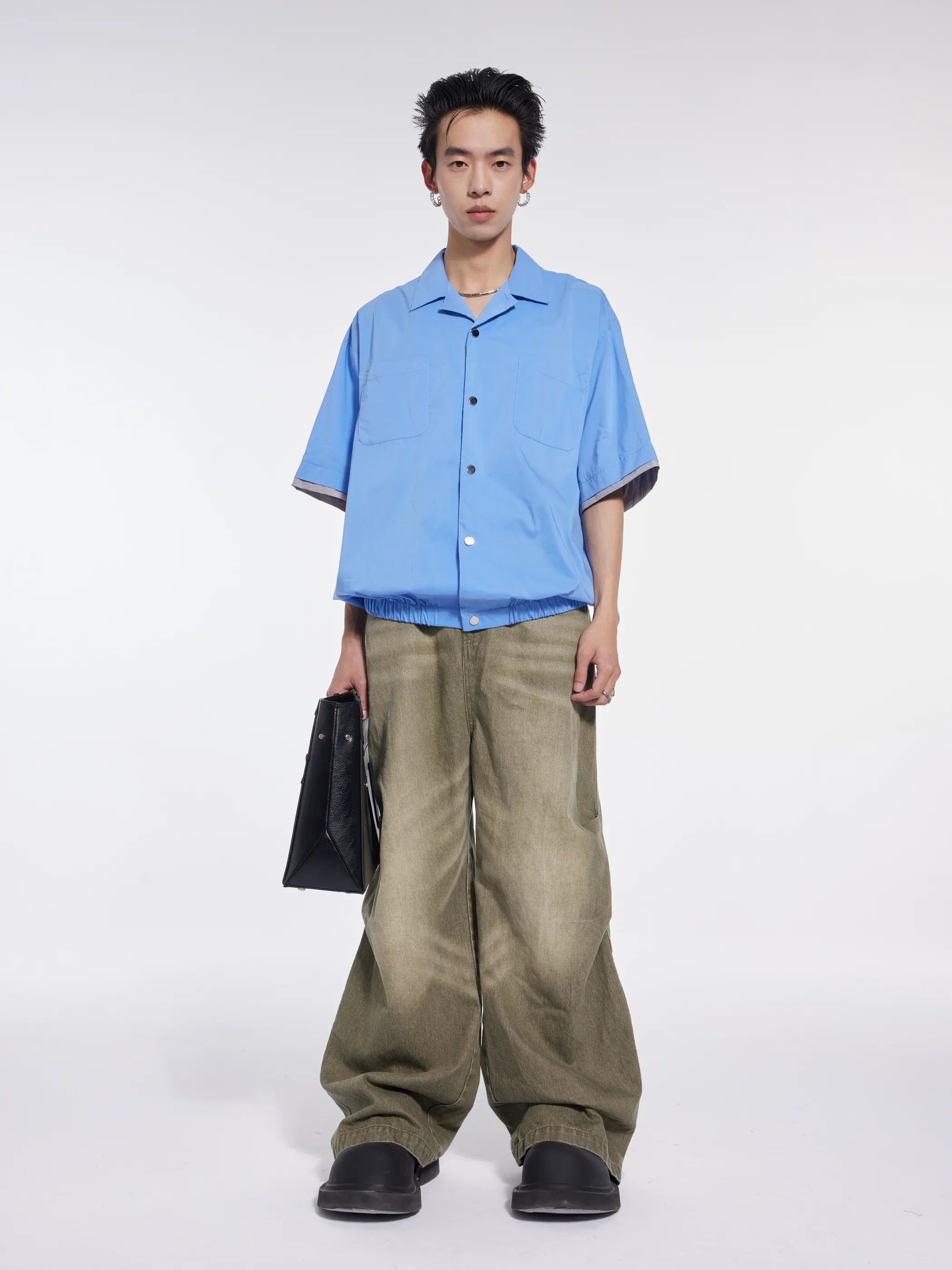 Model shot of Heavyweight Destroyed Jeans 2