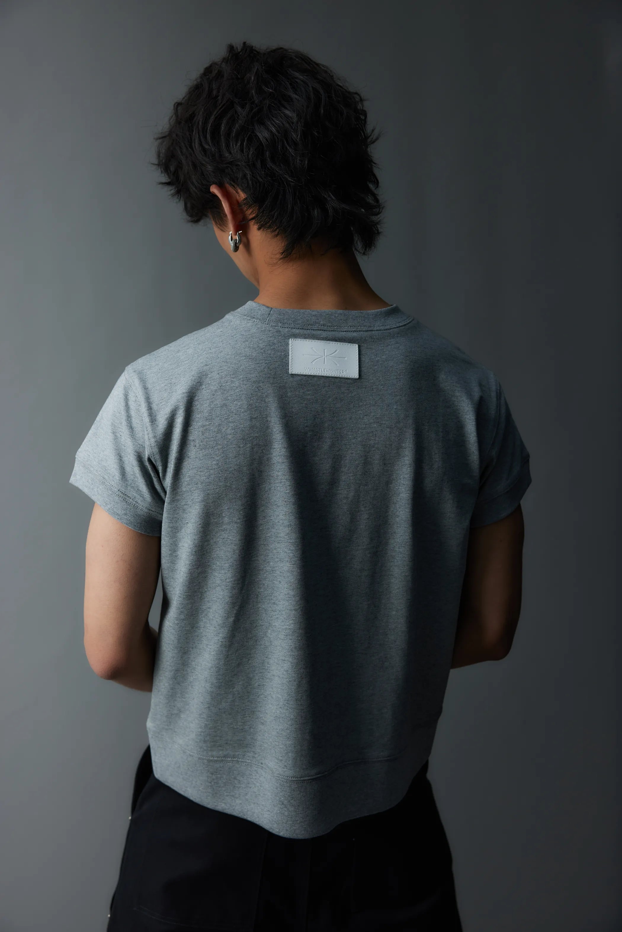 Model shot of Leather-Label Premium Cotton Tee 7