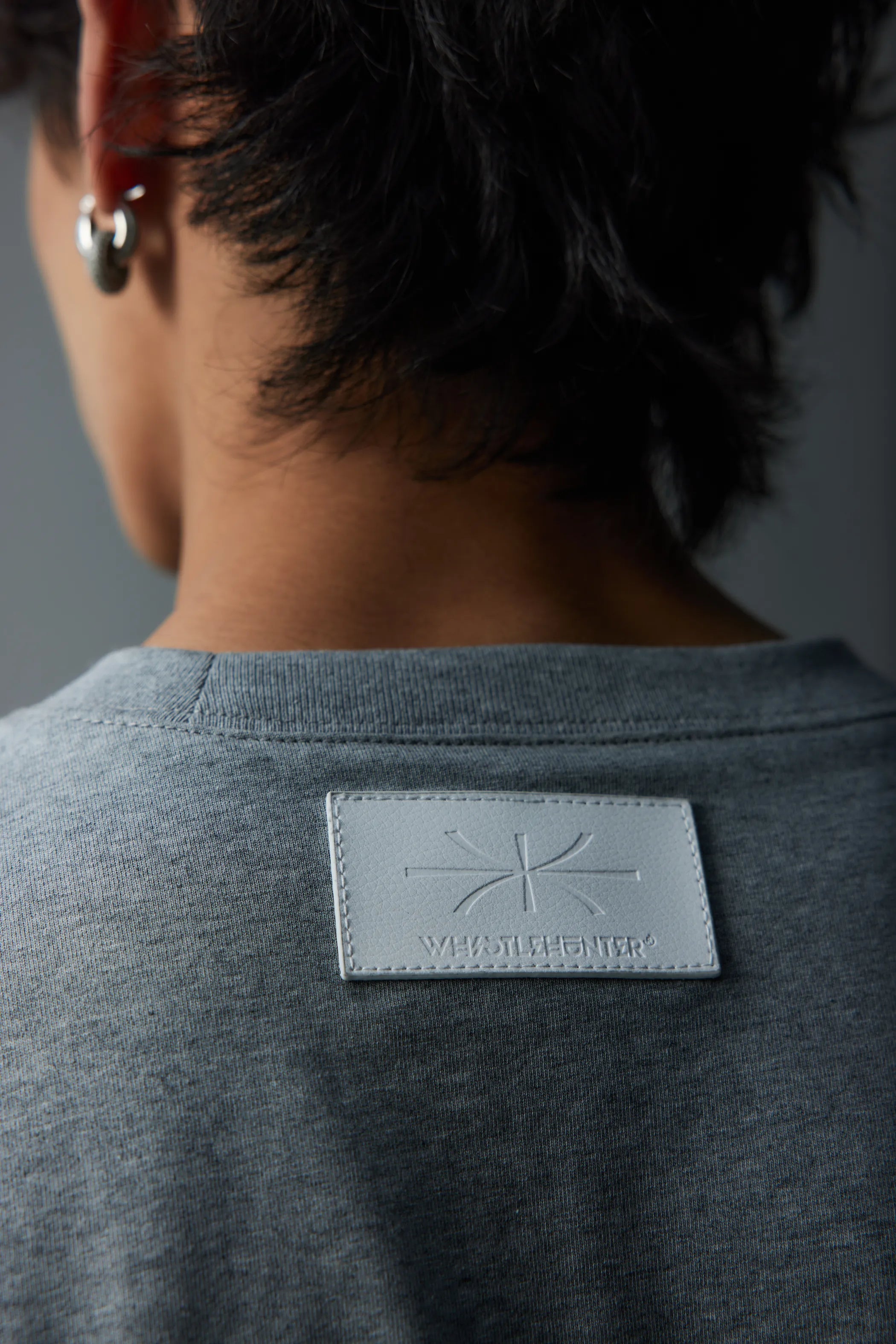 Model shot of Leather-Label Premium Cotton Tee 8