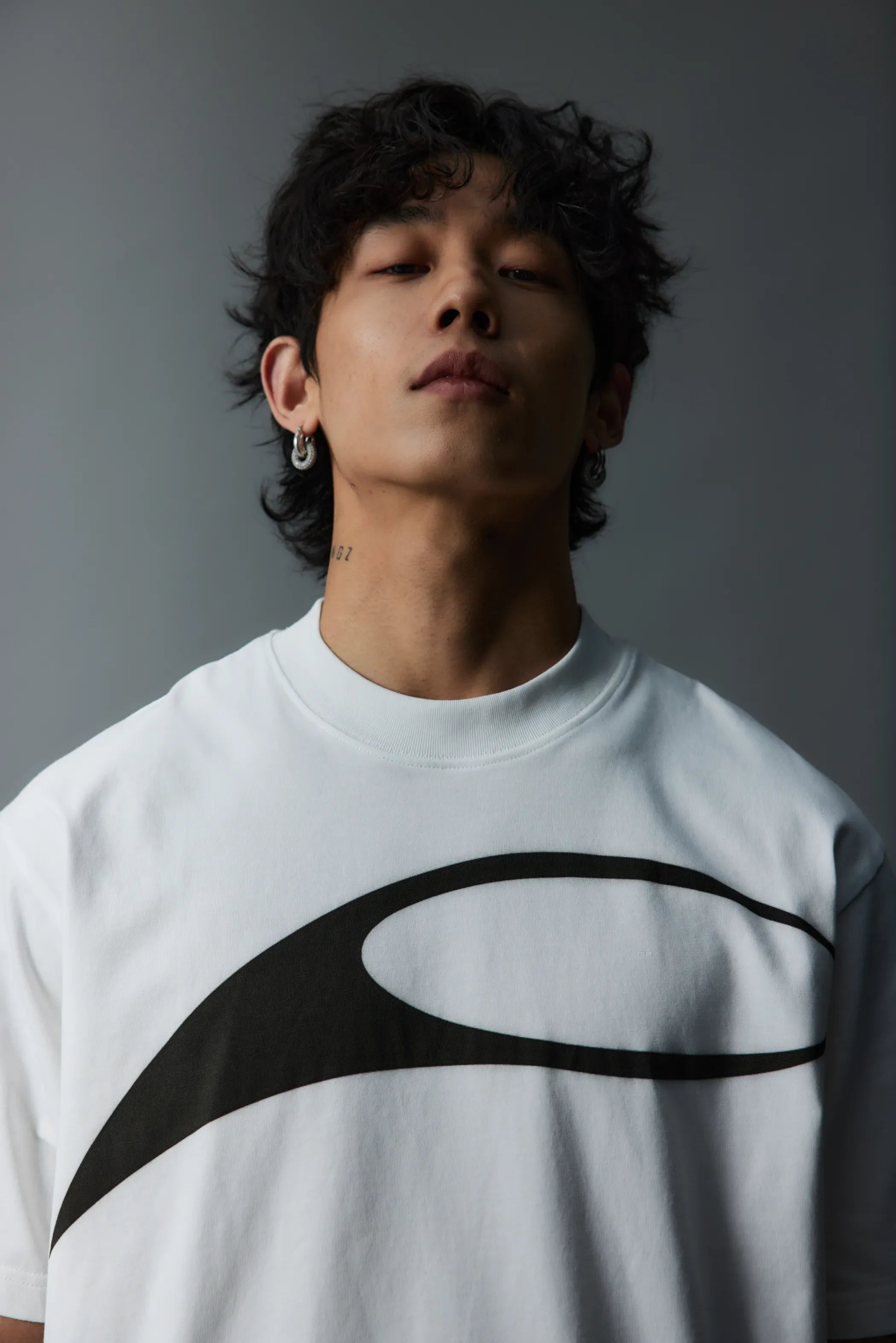 Main shot of Signature Transfer-Print Crewneck