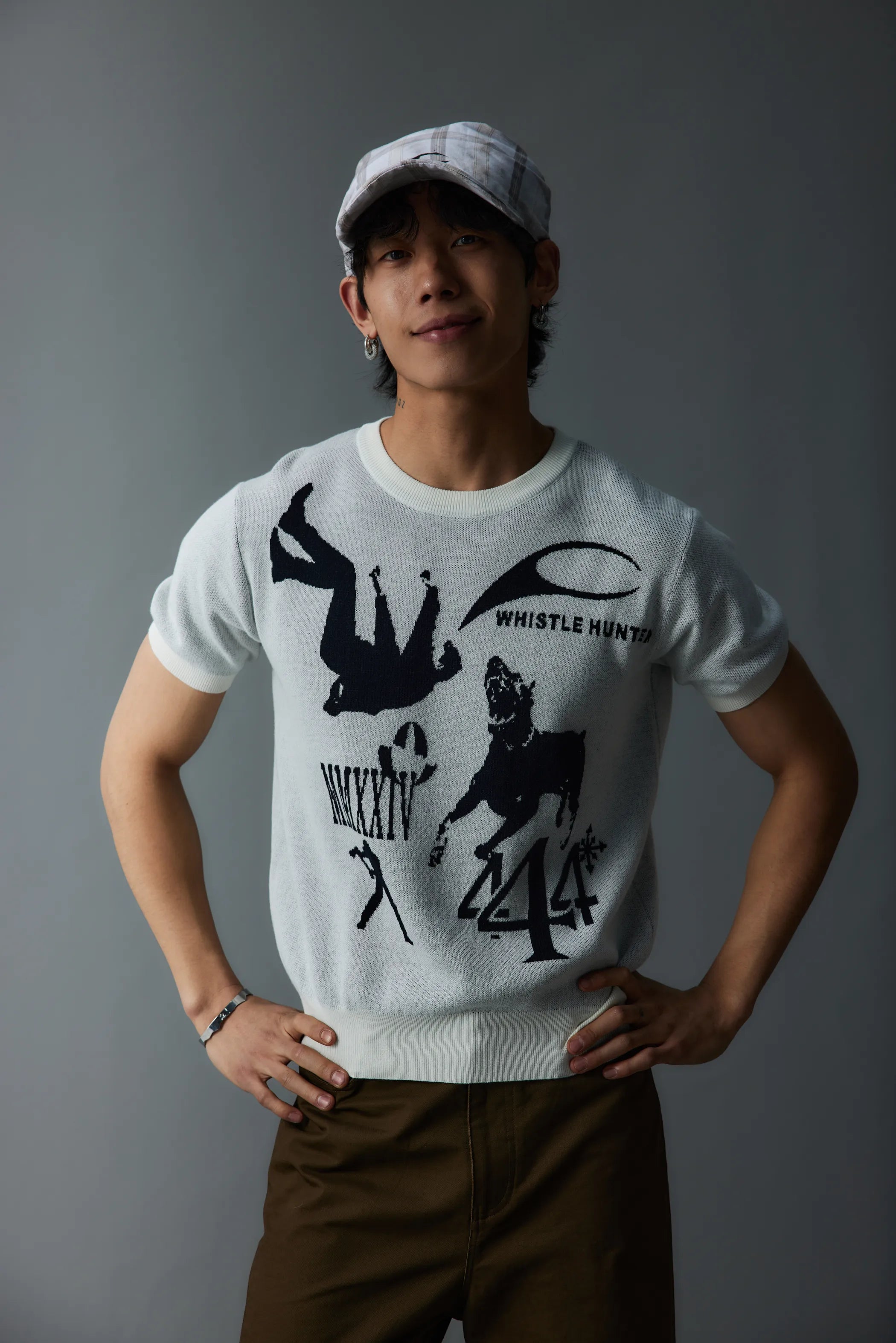 Model shot of Vintage Graphic Jersey Tee 3