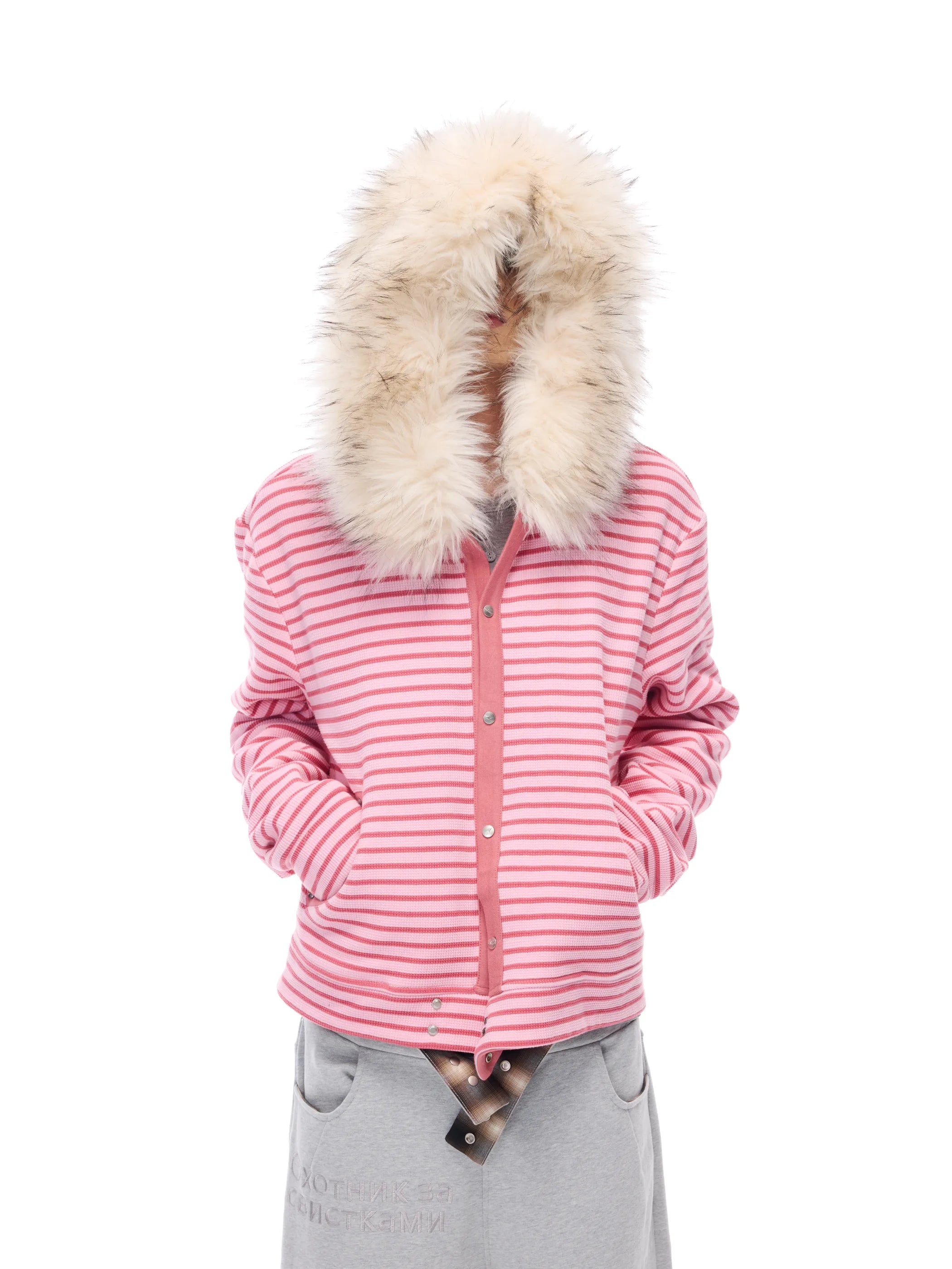 Hooded sweatshirt jacket