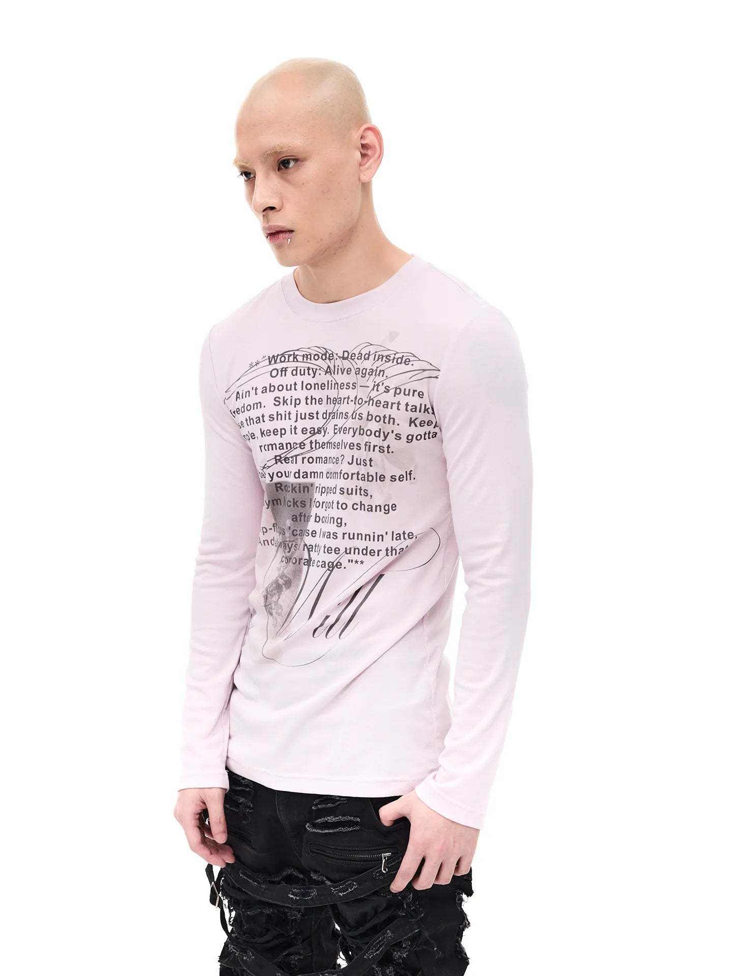 Printed Slim-fit Stretch Tee
