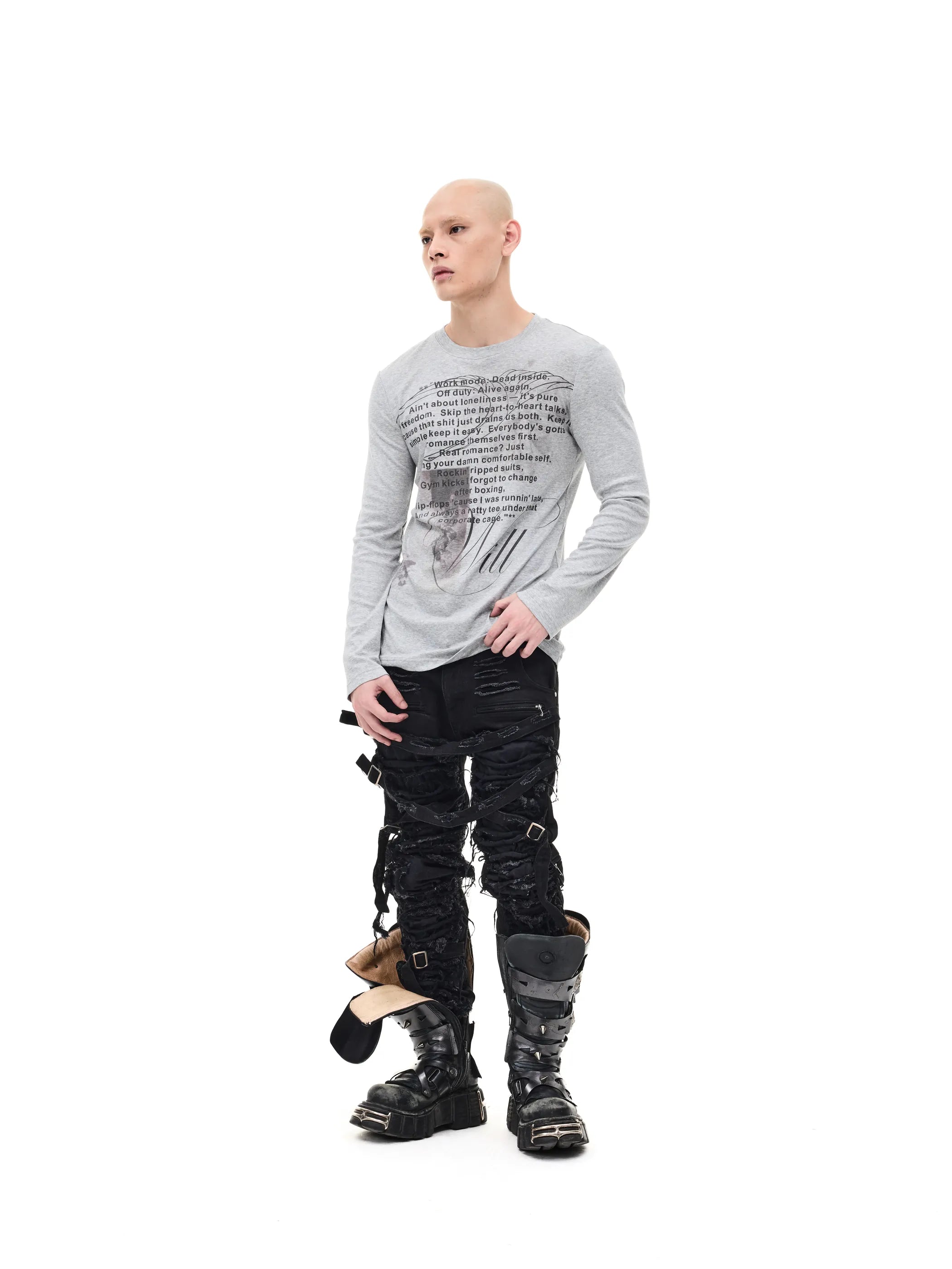 Printed Slim-fit Stretch Tee