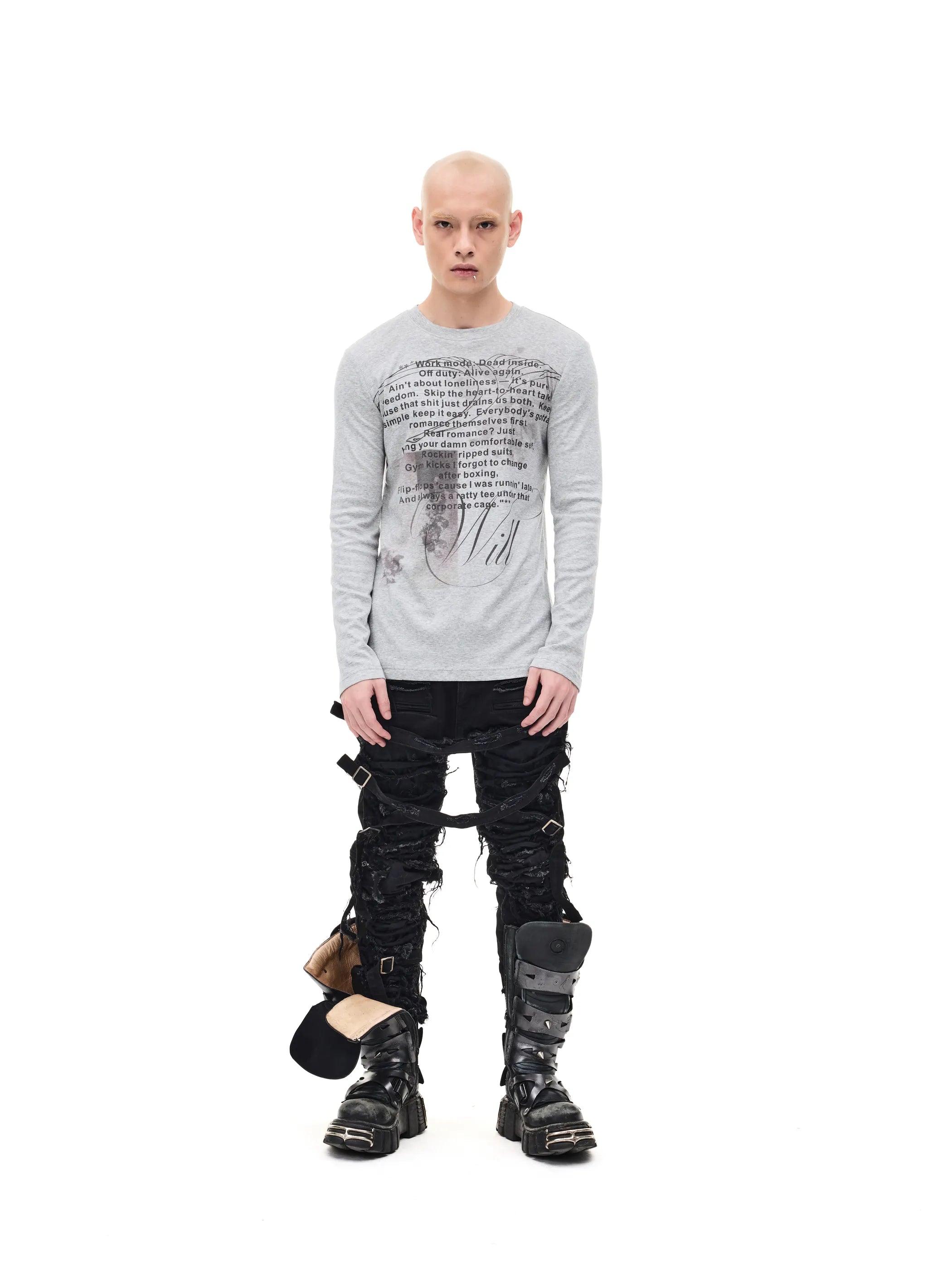 Printed Slim-fit Stretch Tee