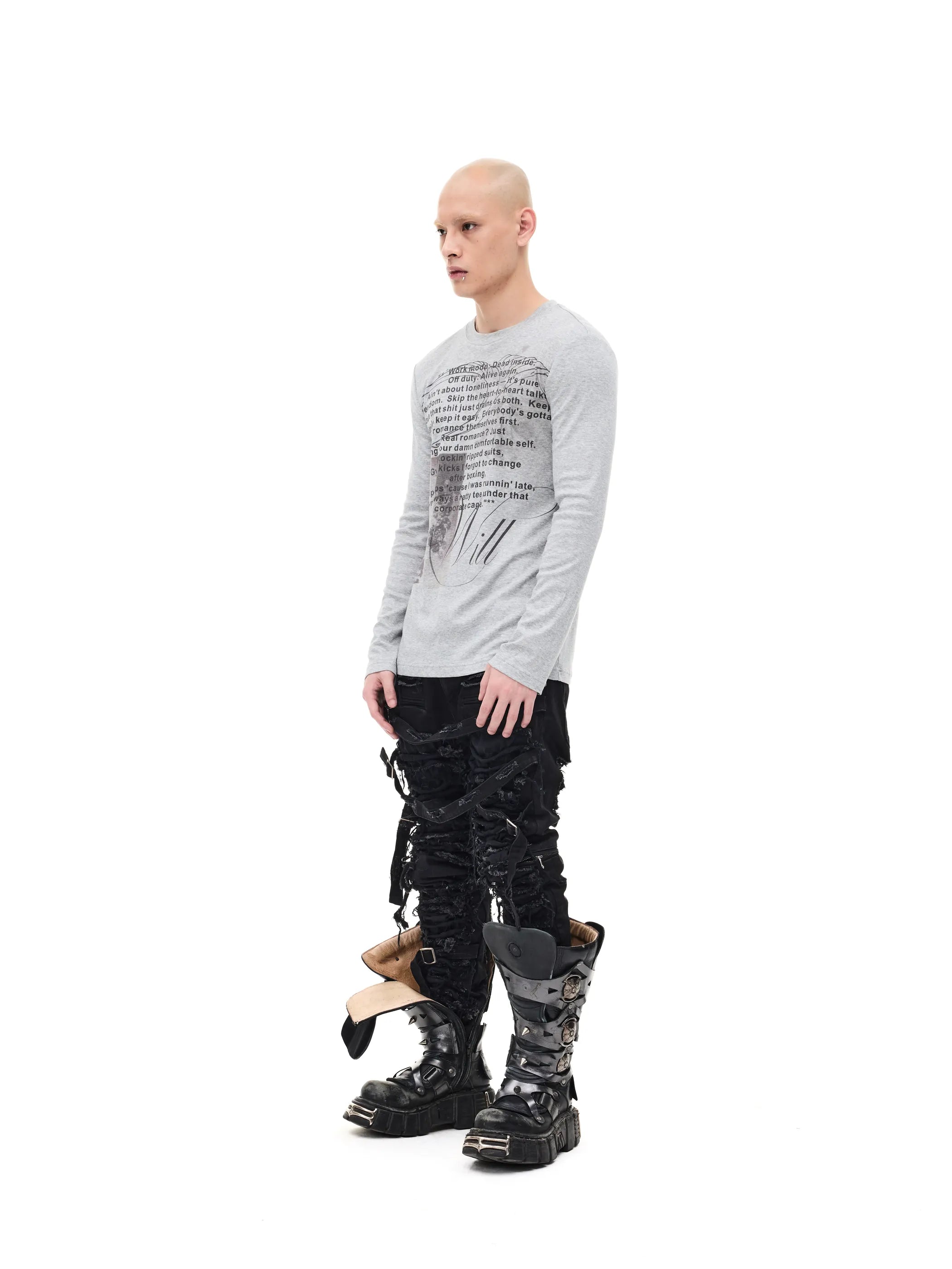 Printed Slim-fit Stretch Tee