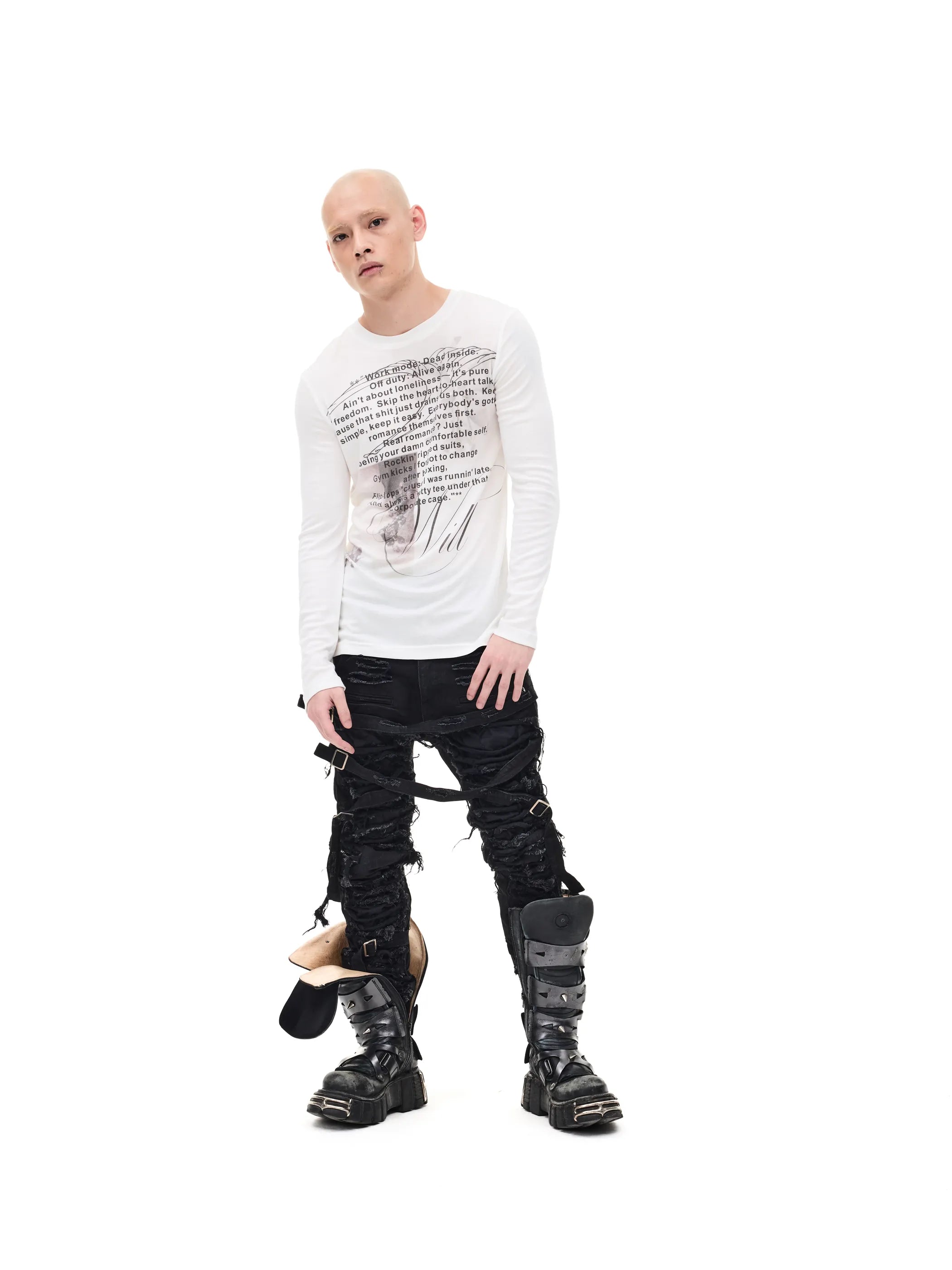 Printed Slim-fit Stretch Tee