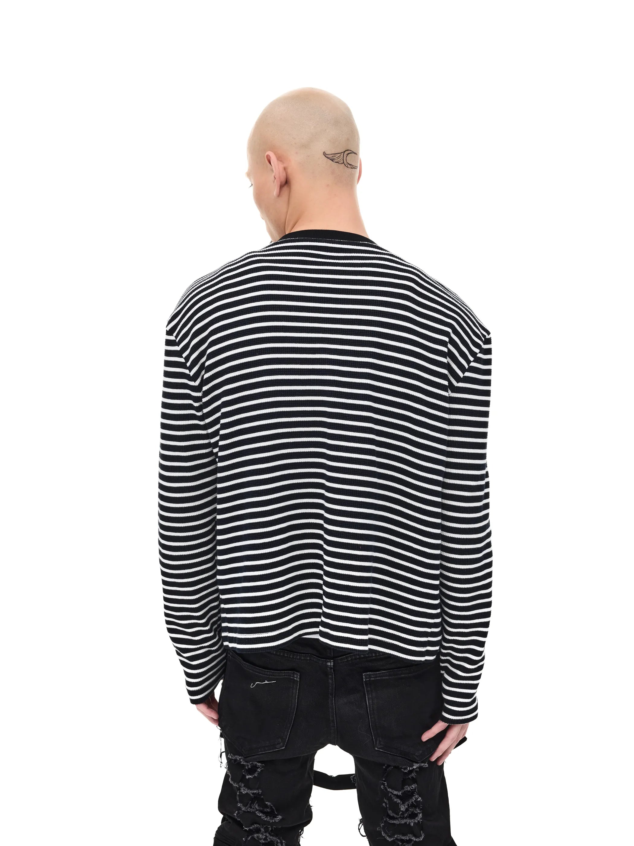Striped Slim Knit Cardigan