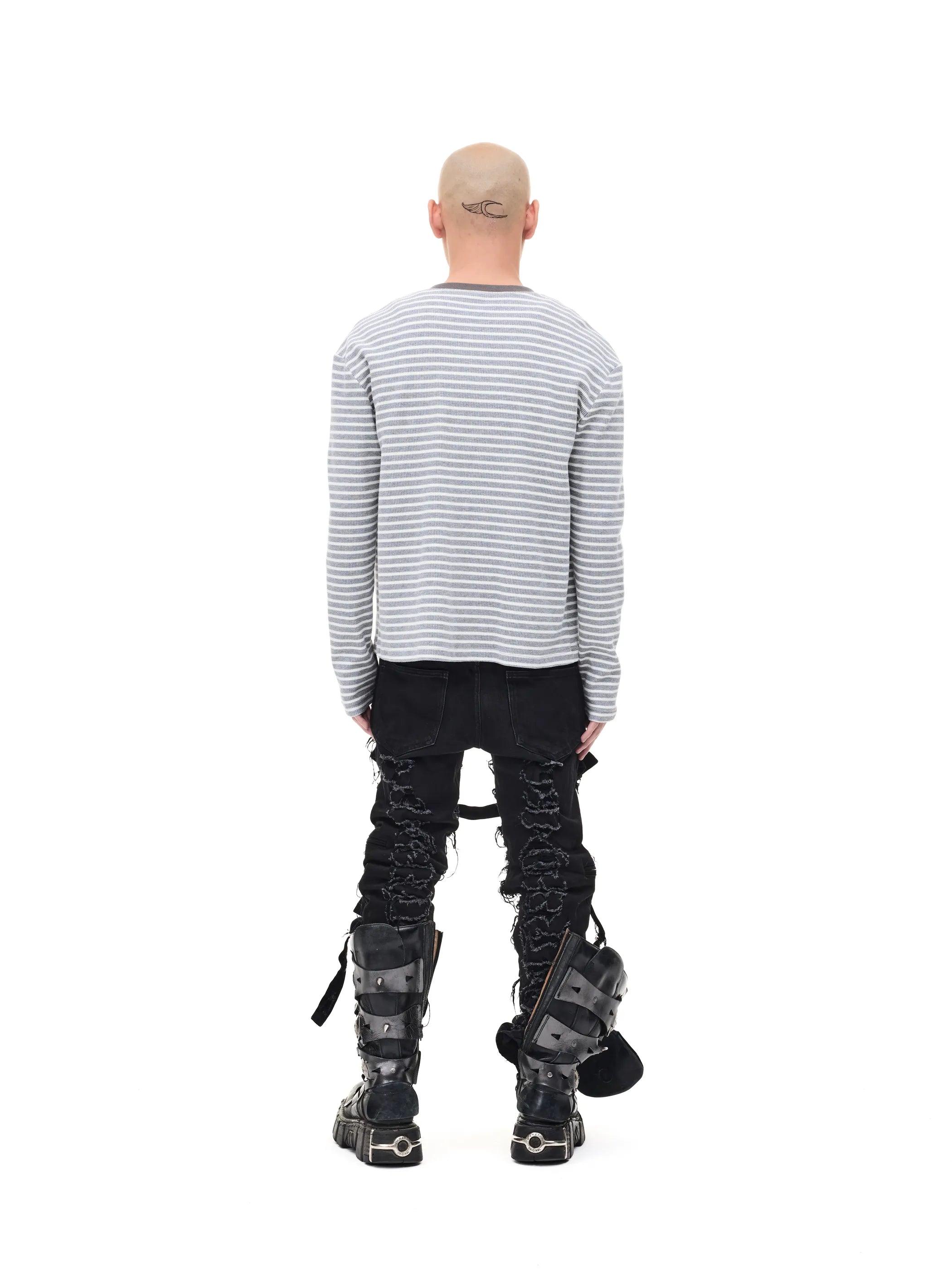 Striped Slim Knit Cardigan