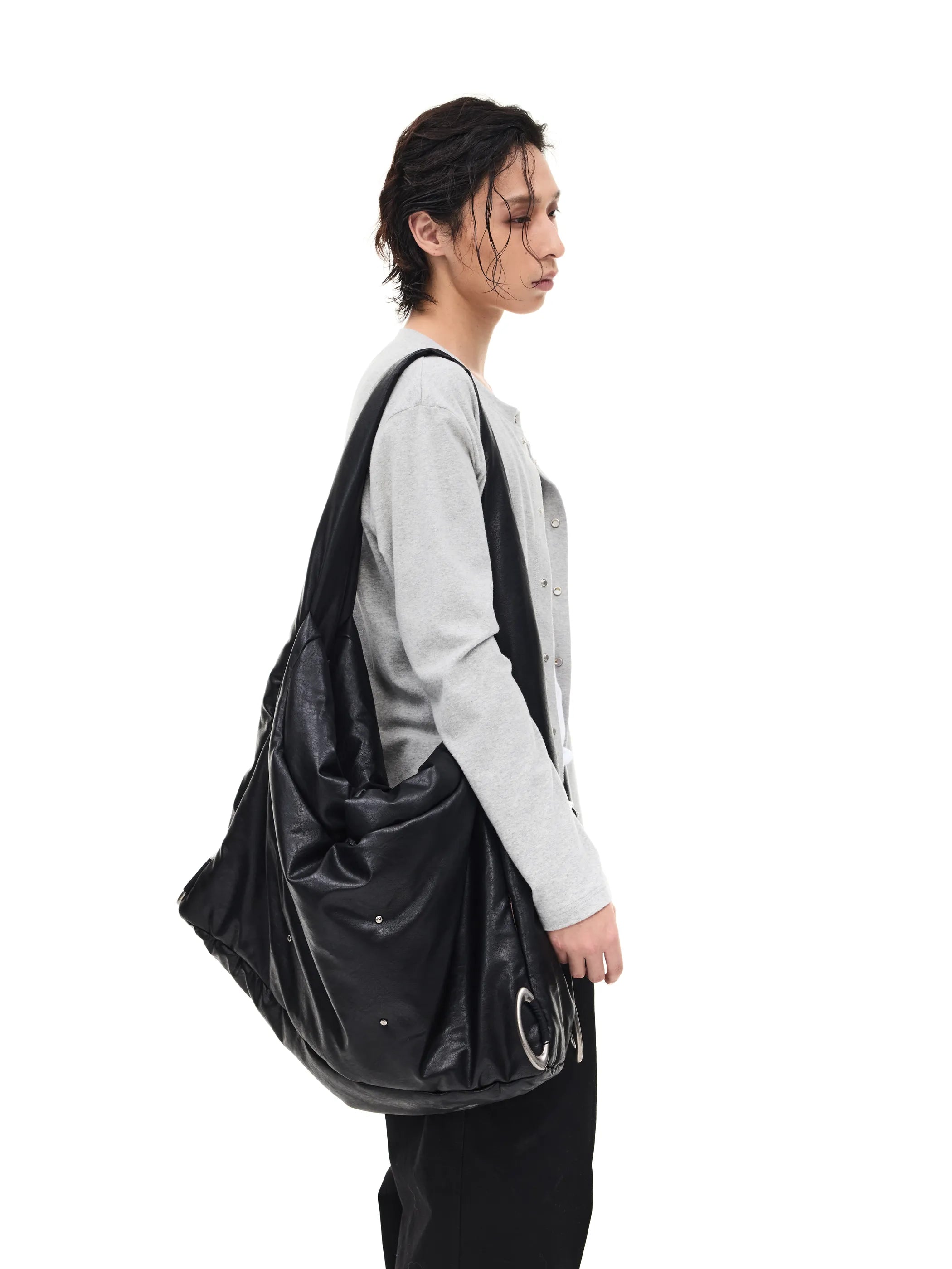 Transformable quilted crossbody bag