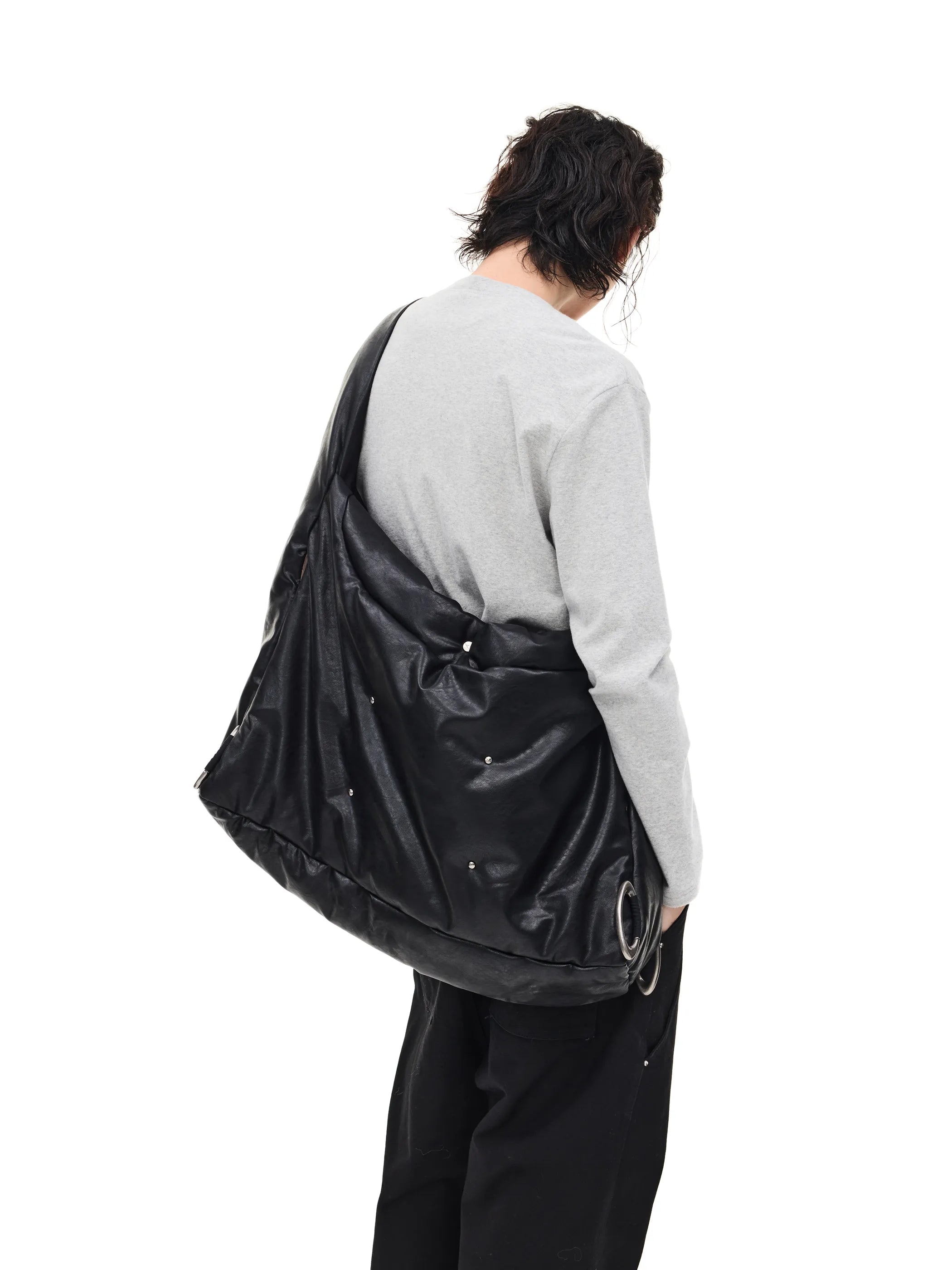 Transformable quilted crossbody bag