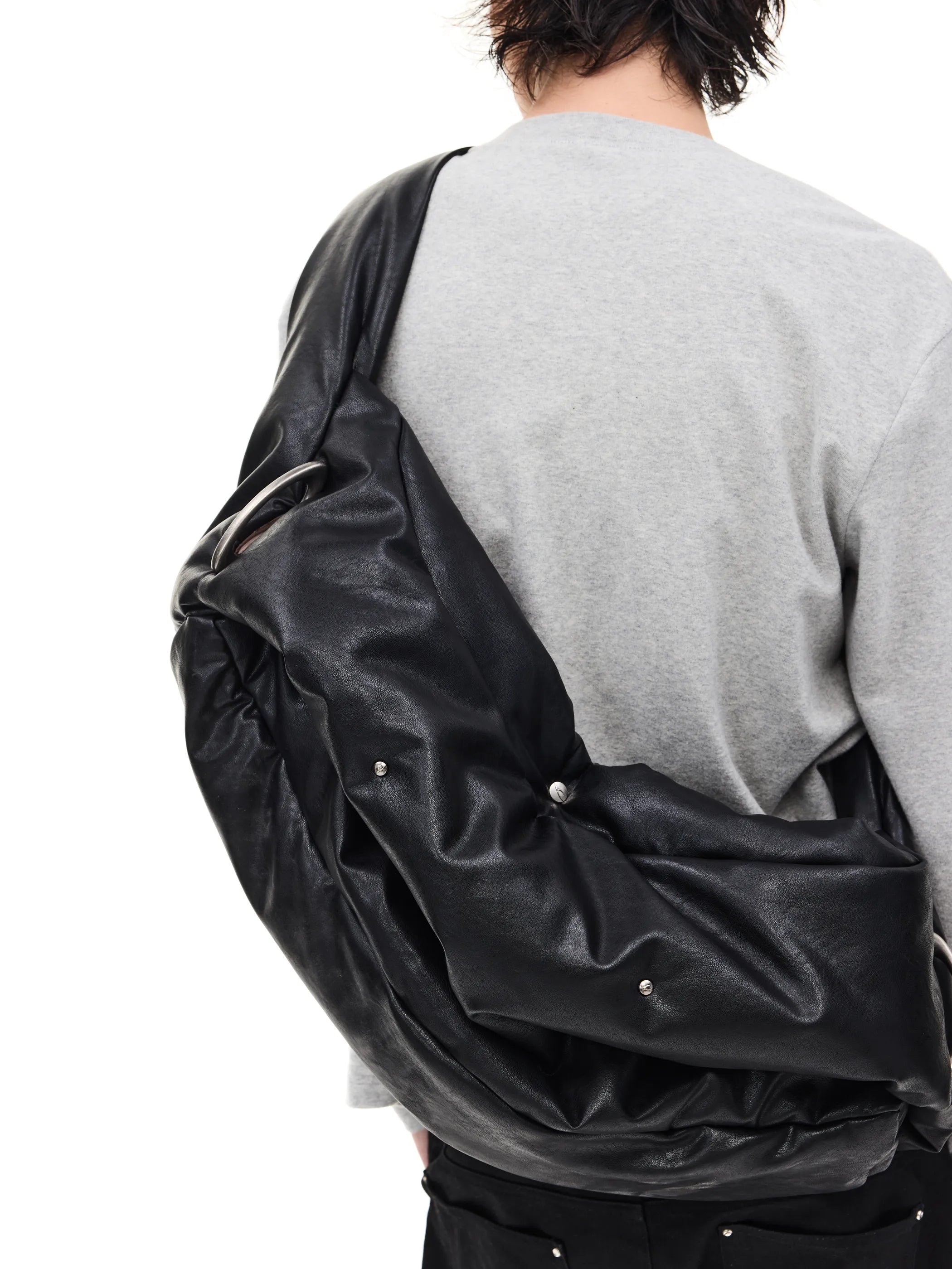 Transformable quilted crossbody bag