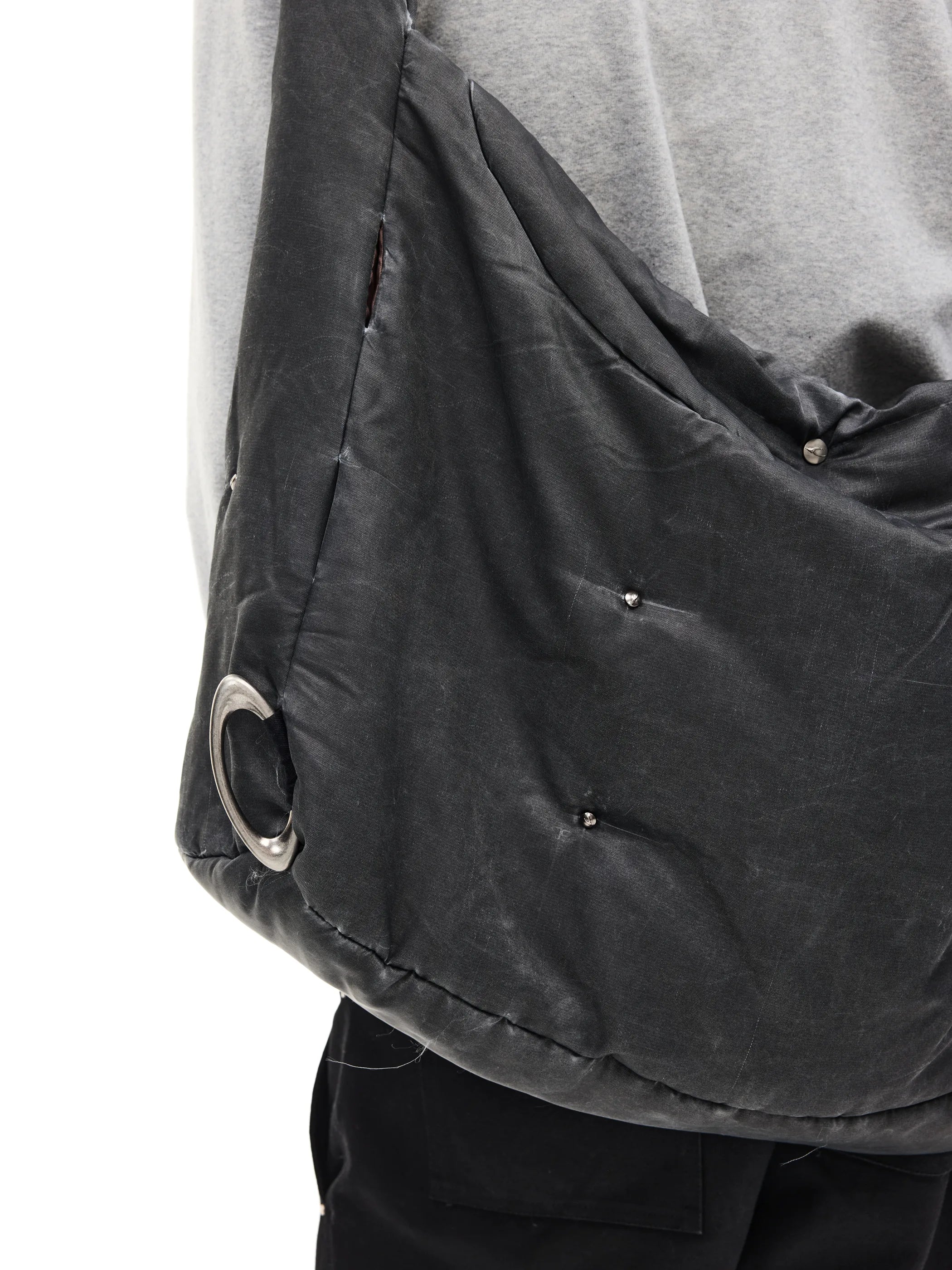 Transformable quilted crossbody bag