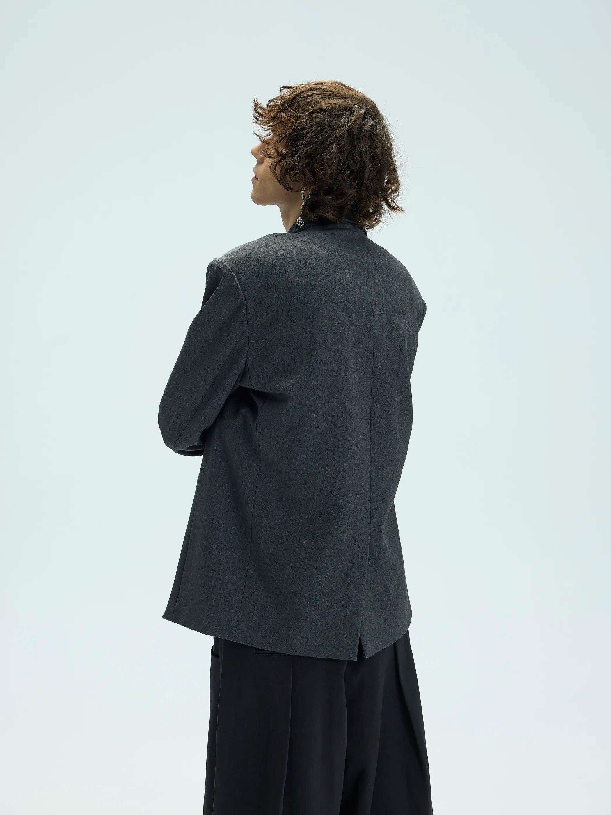 Model shot of Artisan-Worn Tailored Blazer 6