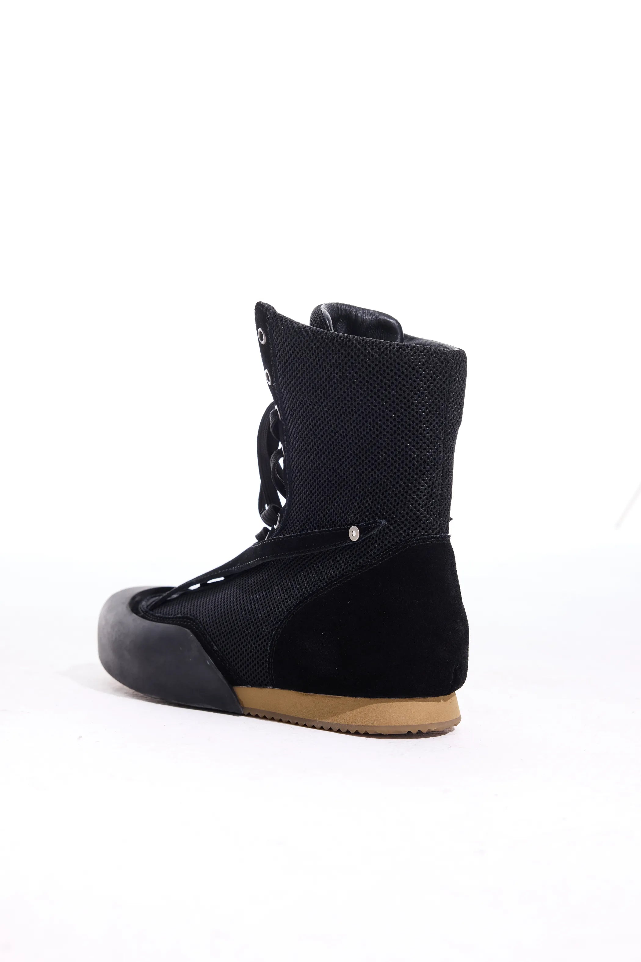 Boxing boots with lace detailing