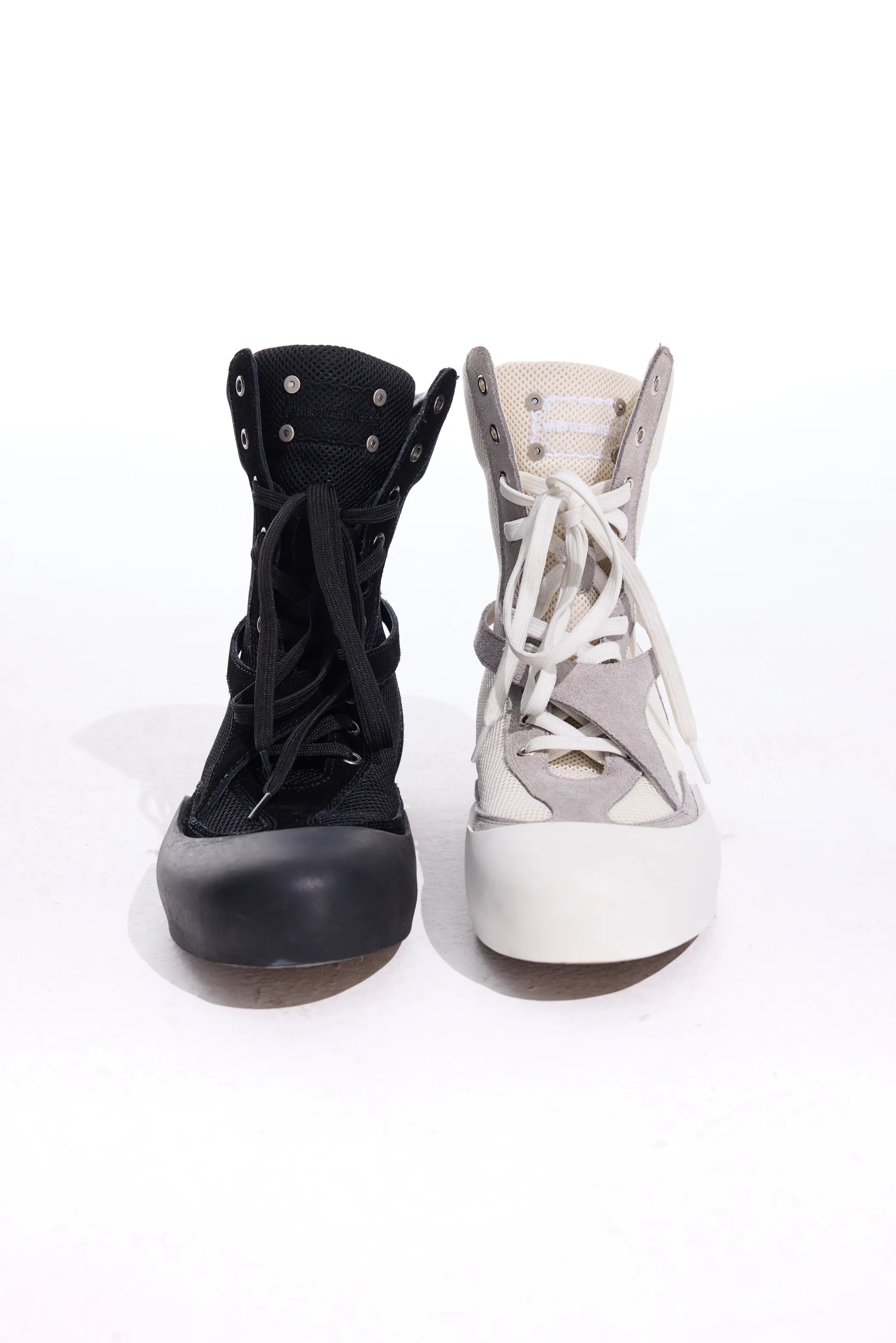 Boxing boots with lace detailing