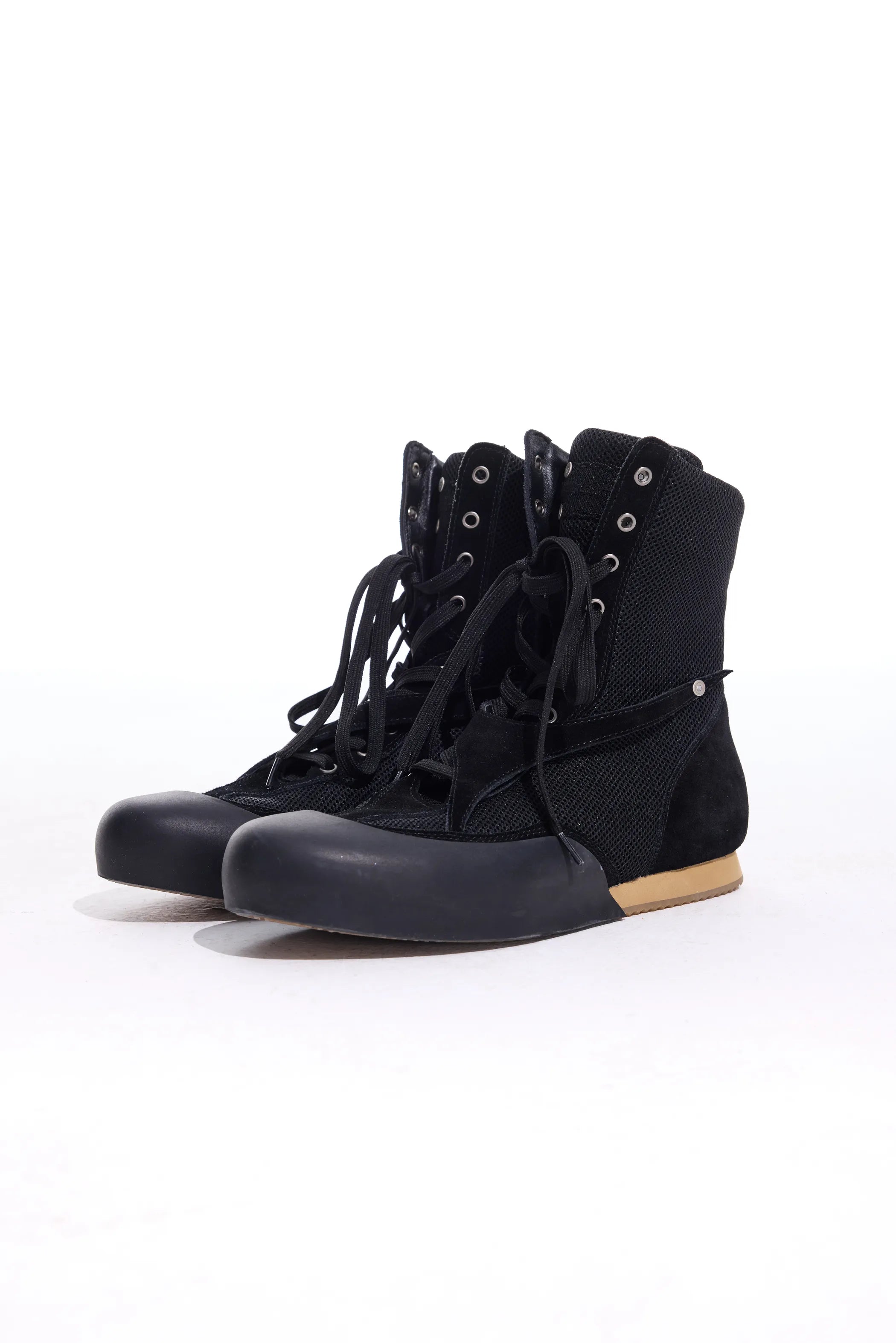 Boxing boots with lace detailing
