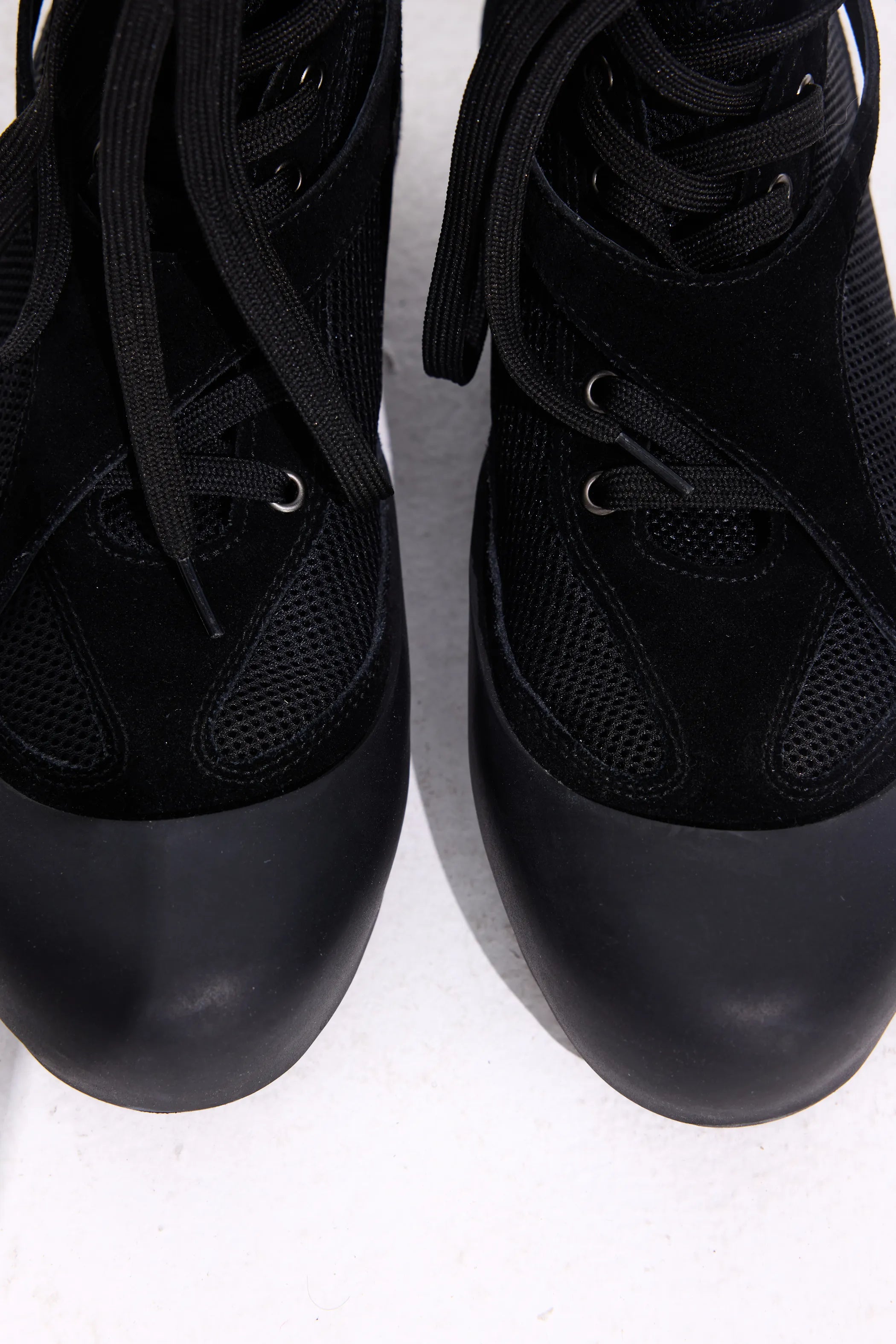 Boxing boots with lace detailing