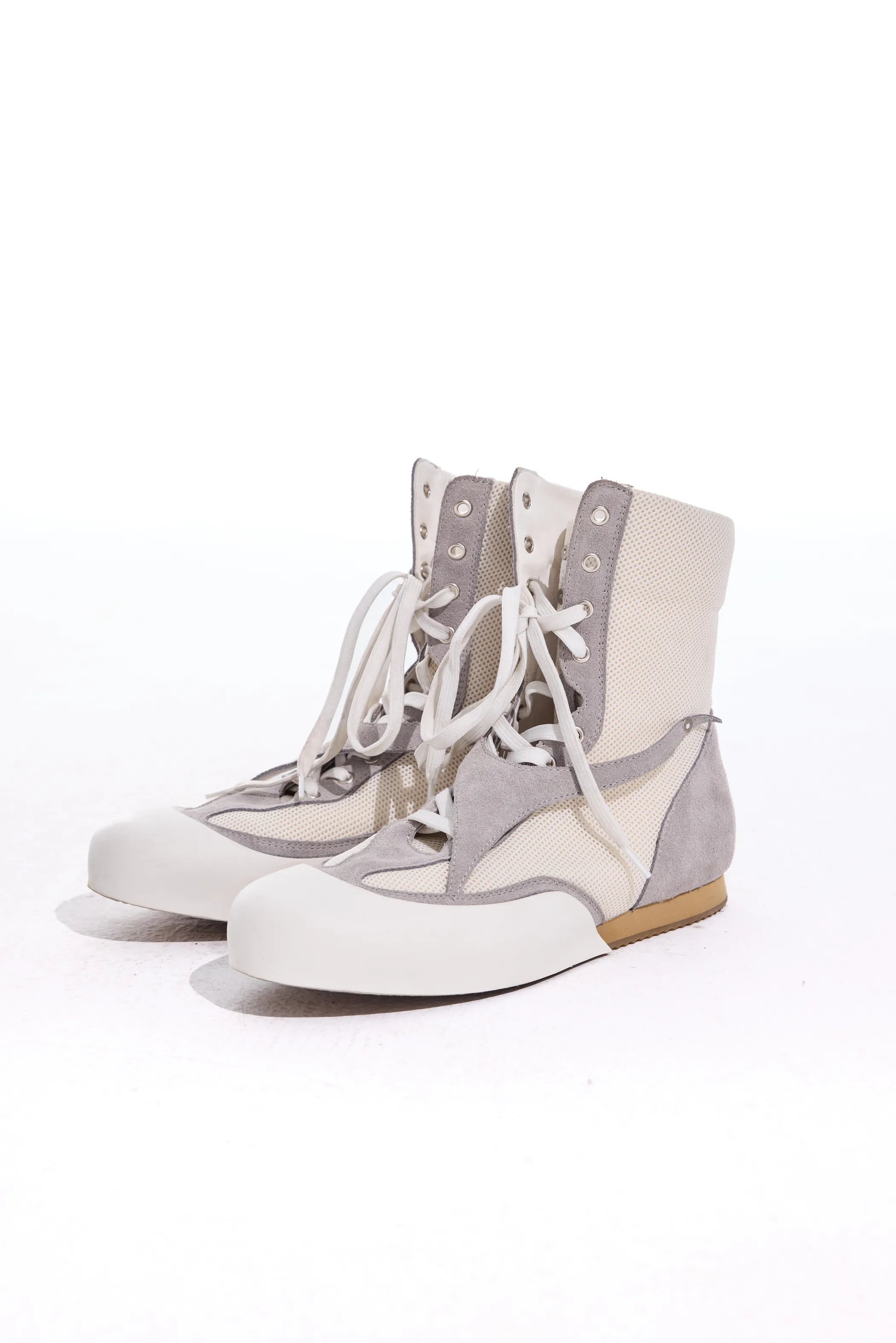Boxing boots with lace detailing