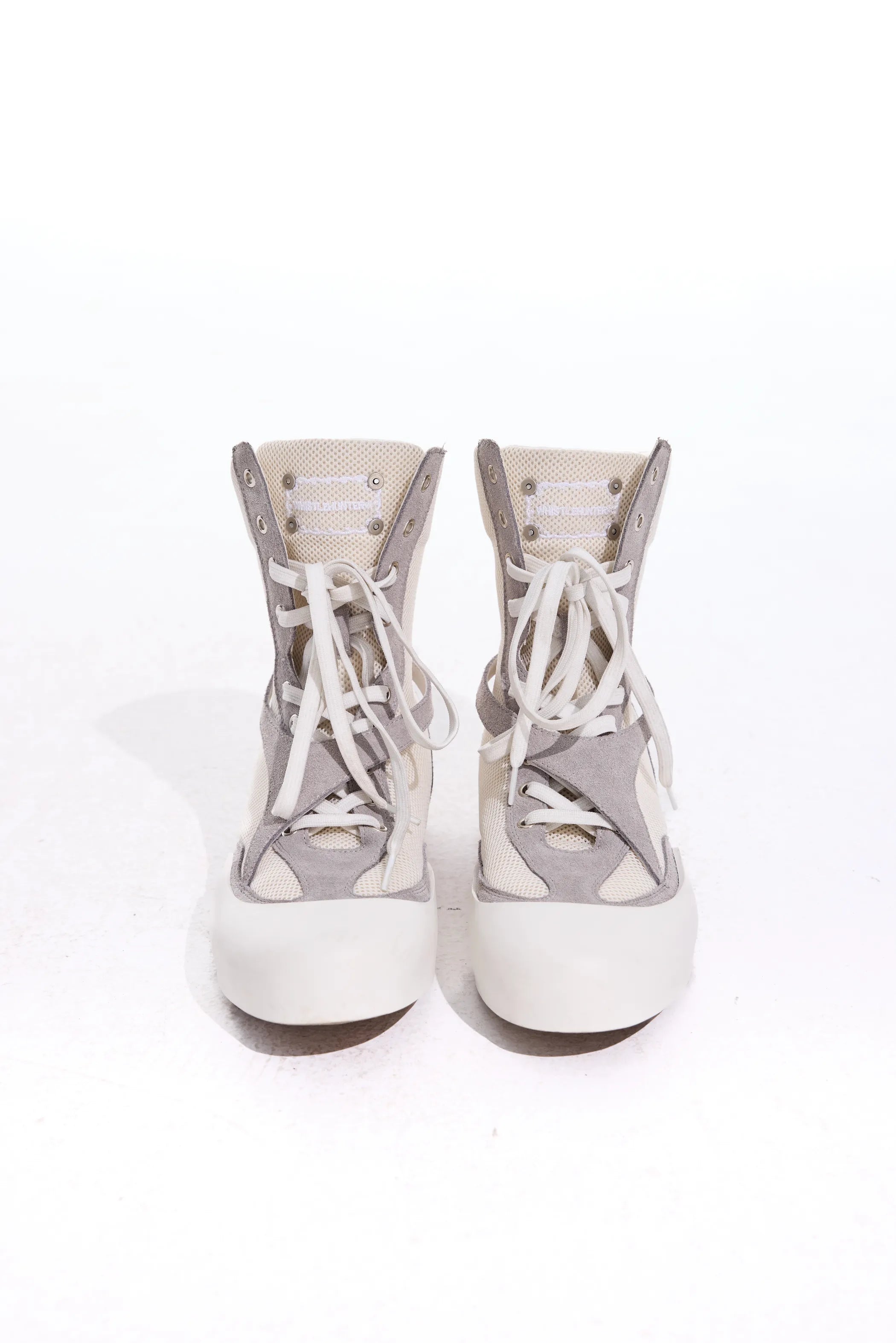 Boxing boots with lace detailing