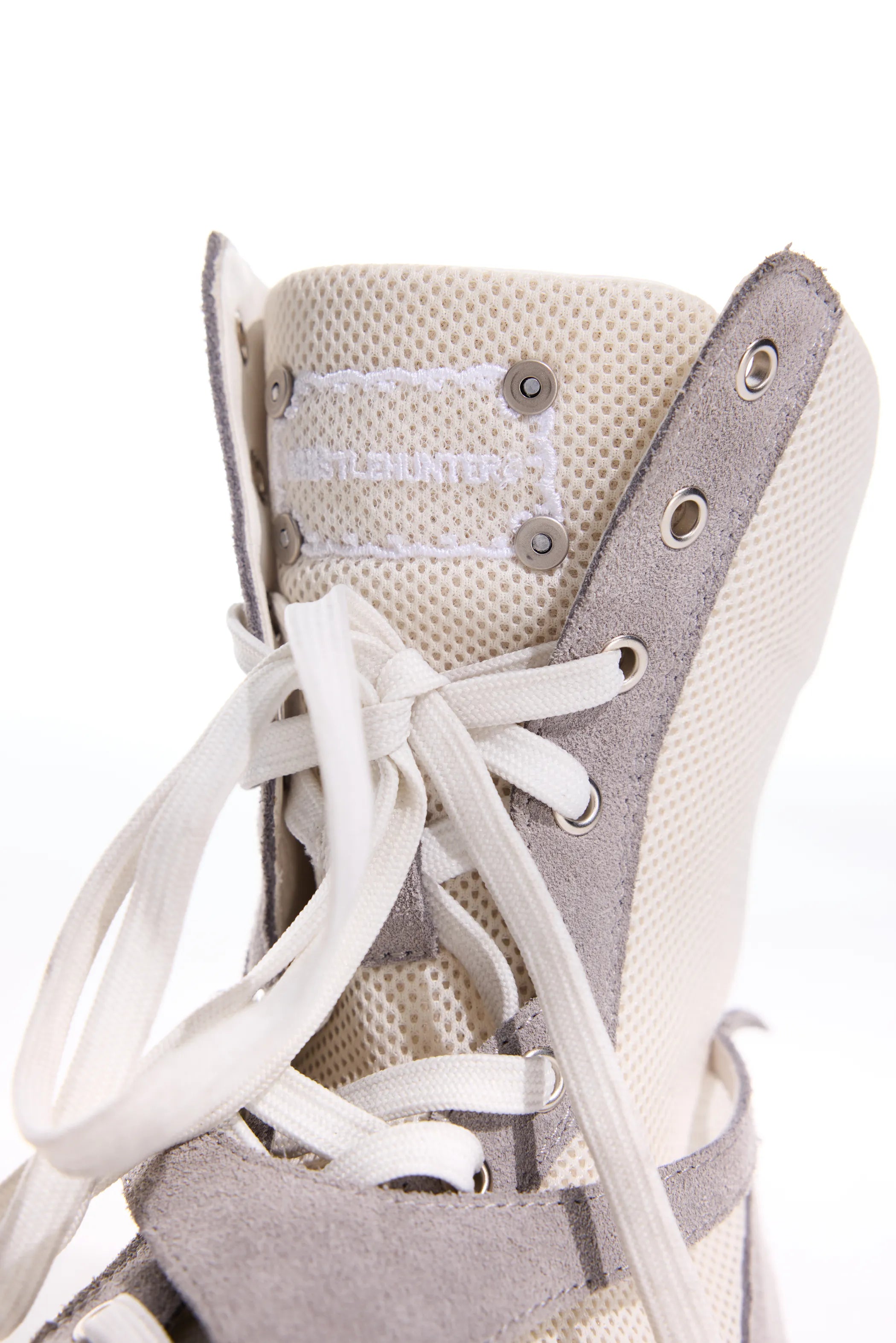 Boxing boots with lace detailing