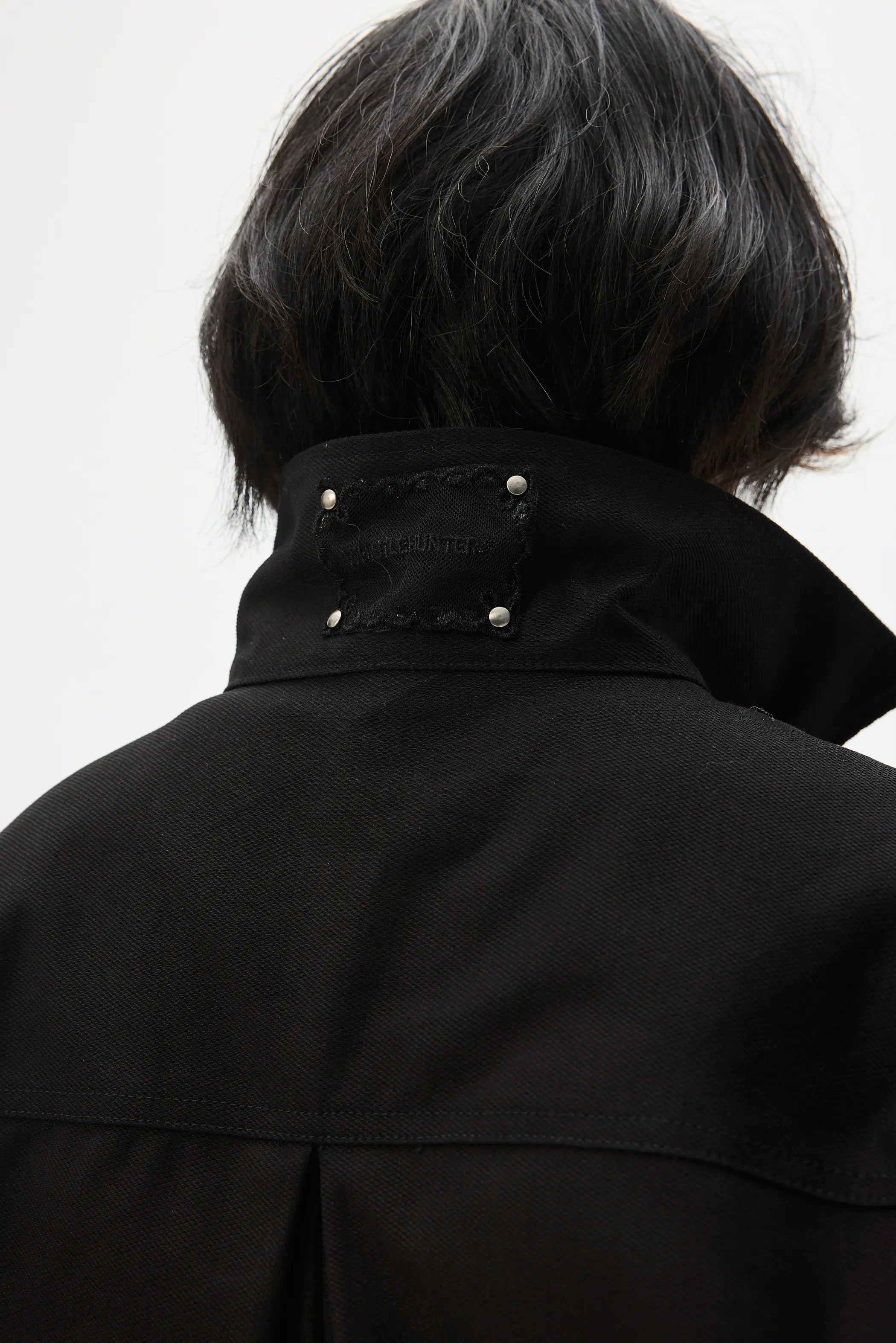Model shot of Lace-Label Multi-Pocket Magnetic Closure Jacket 6