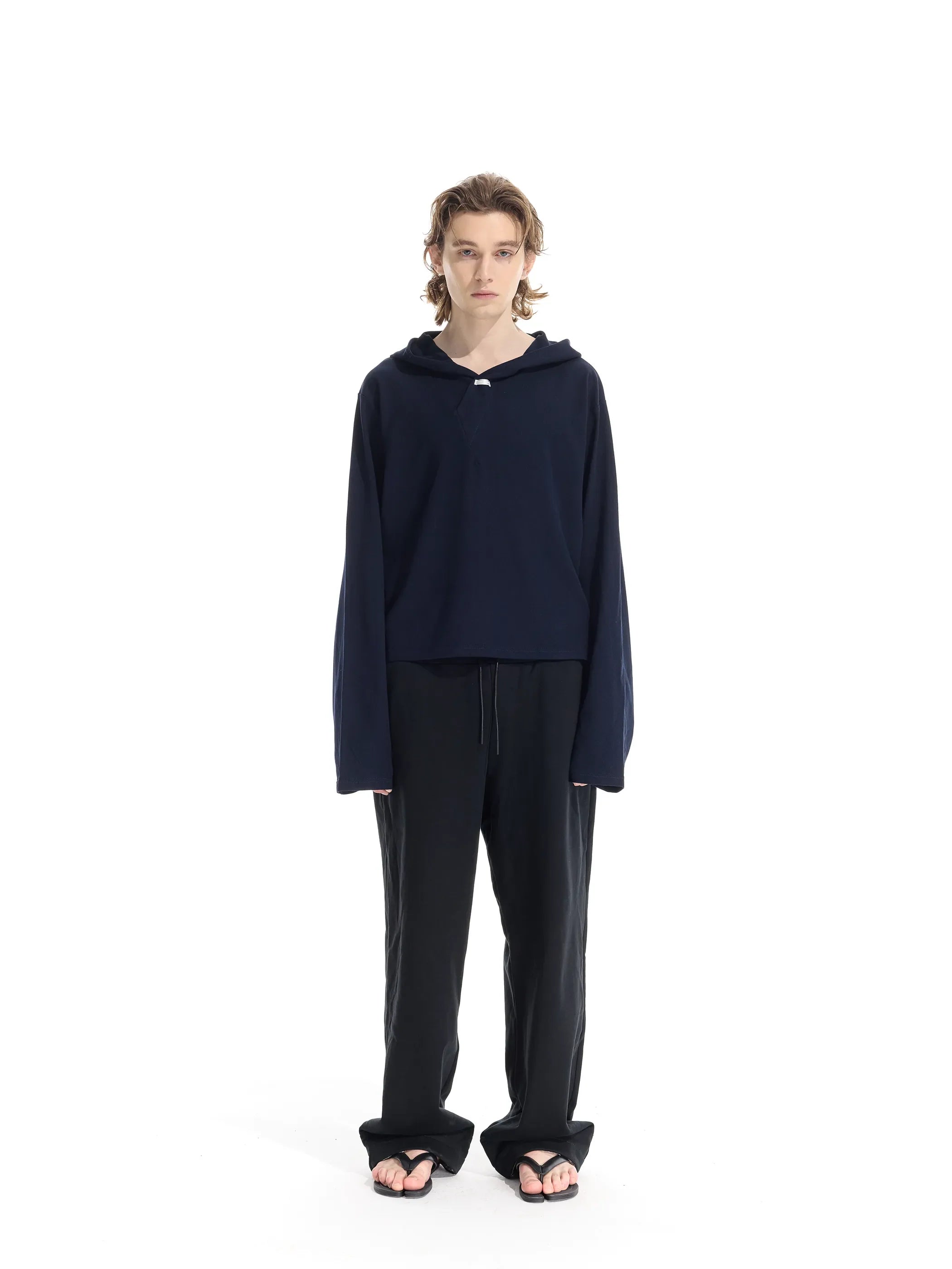 Model shot of Lightweight Hooded T-Shirt 2