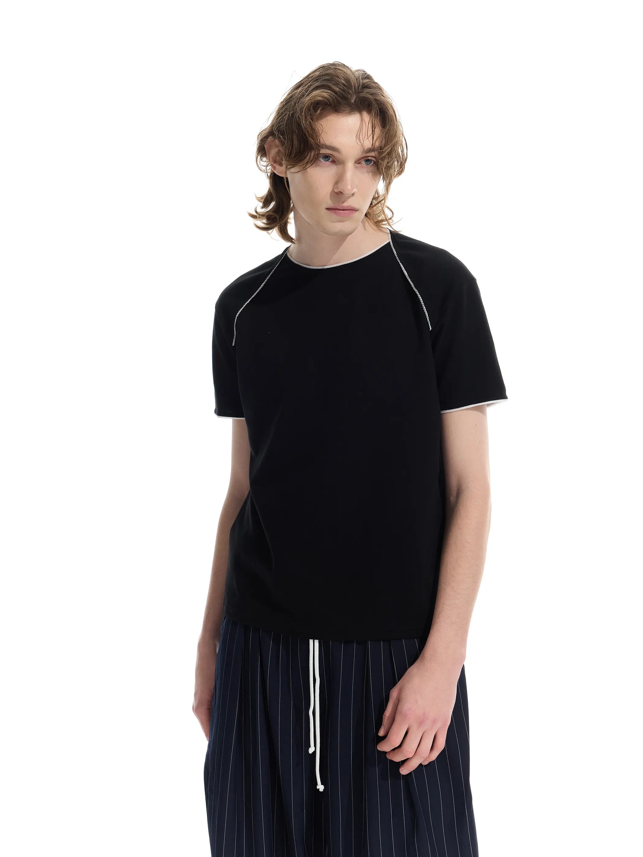 Main shot of Sorona Lace Trim T-Shirt