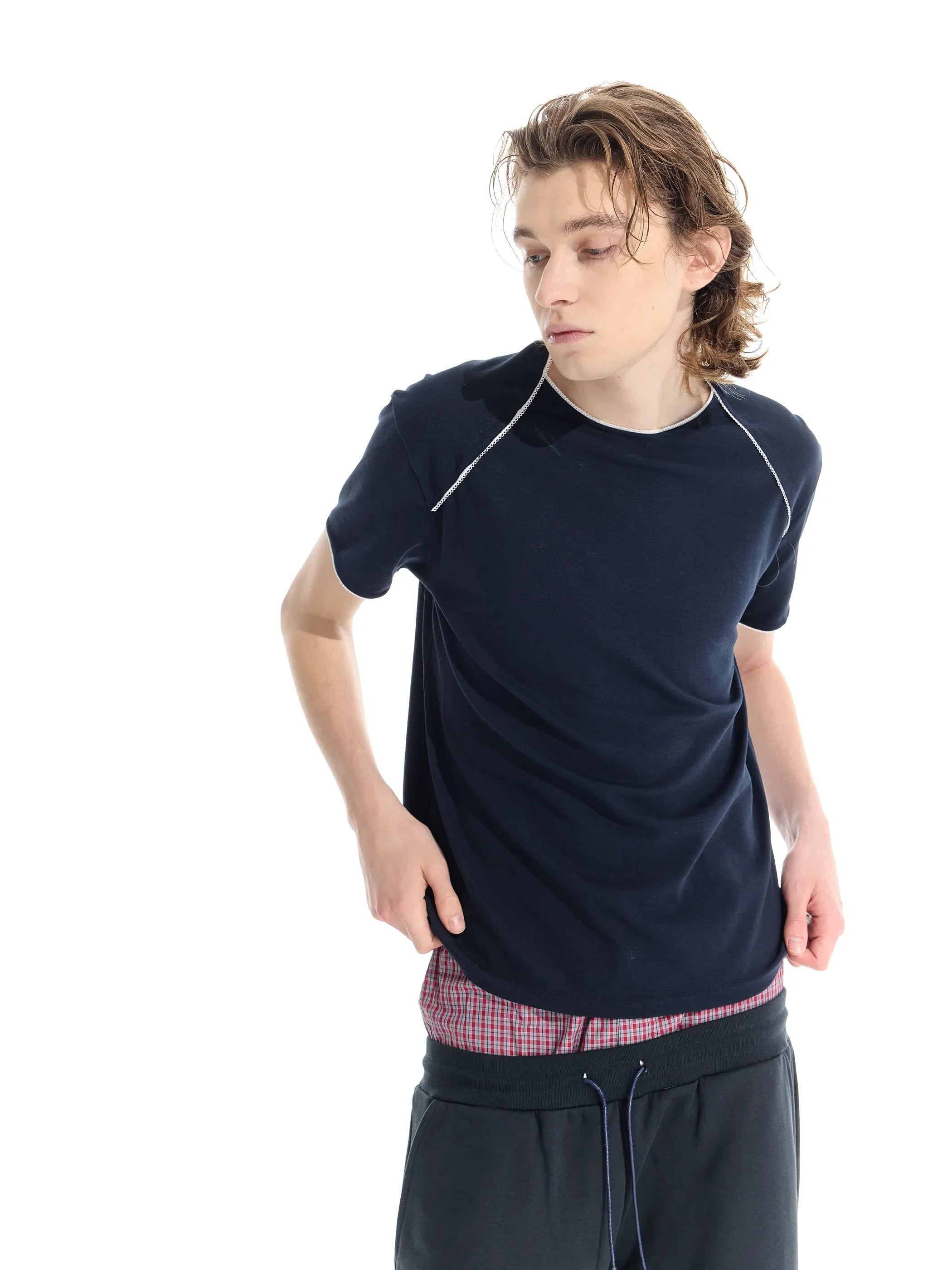 Main shot of Sorona Lace Trim T-Shirt