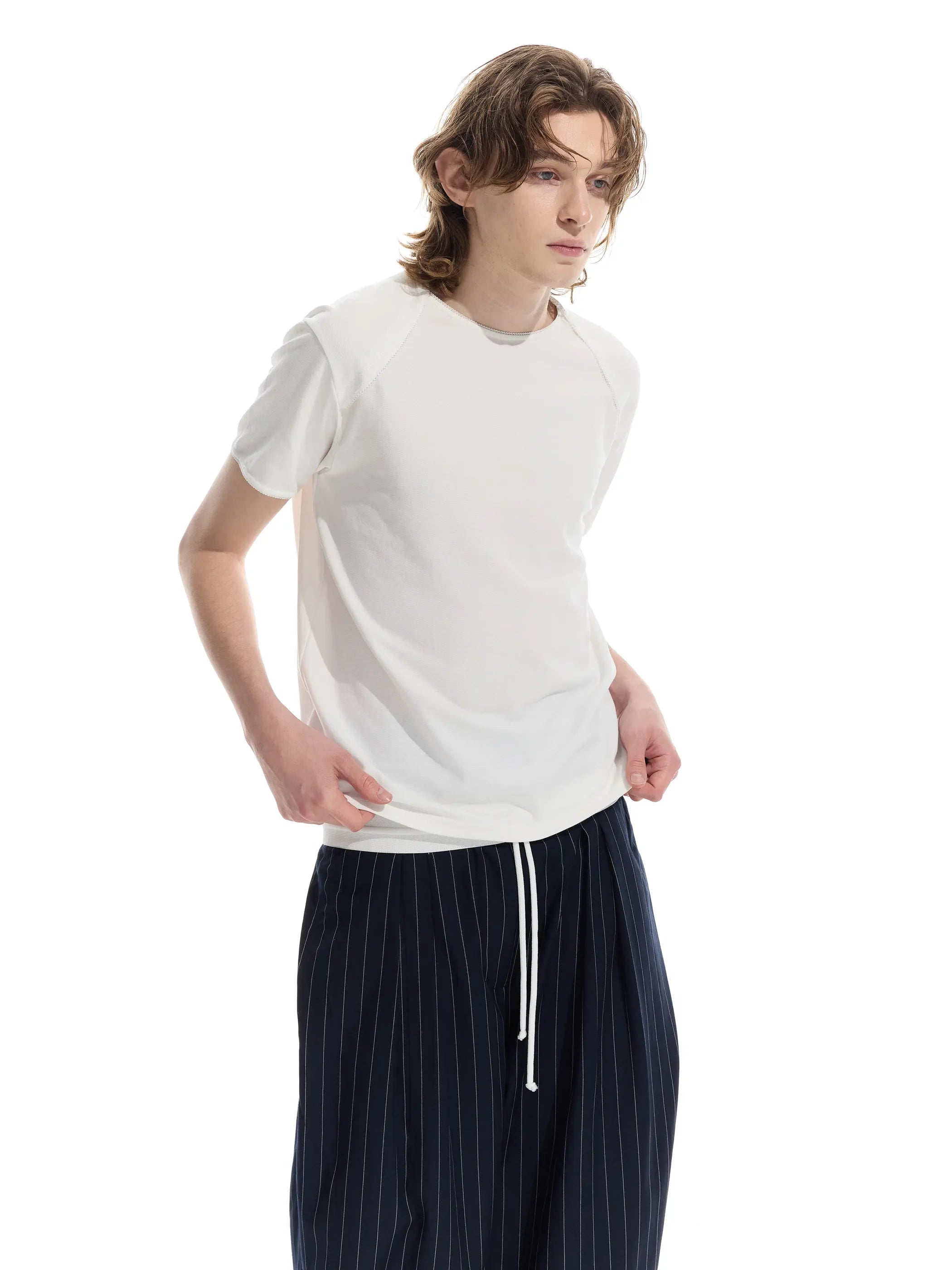 Main shot of Sorona Lace Trim T-Shirt