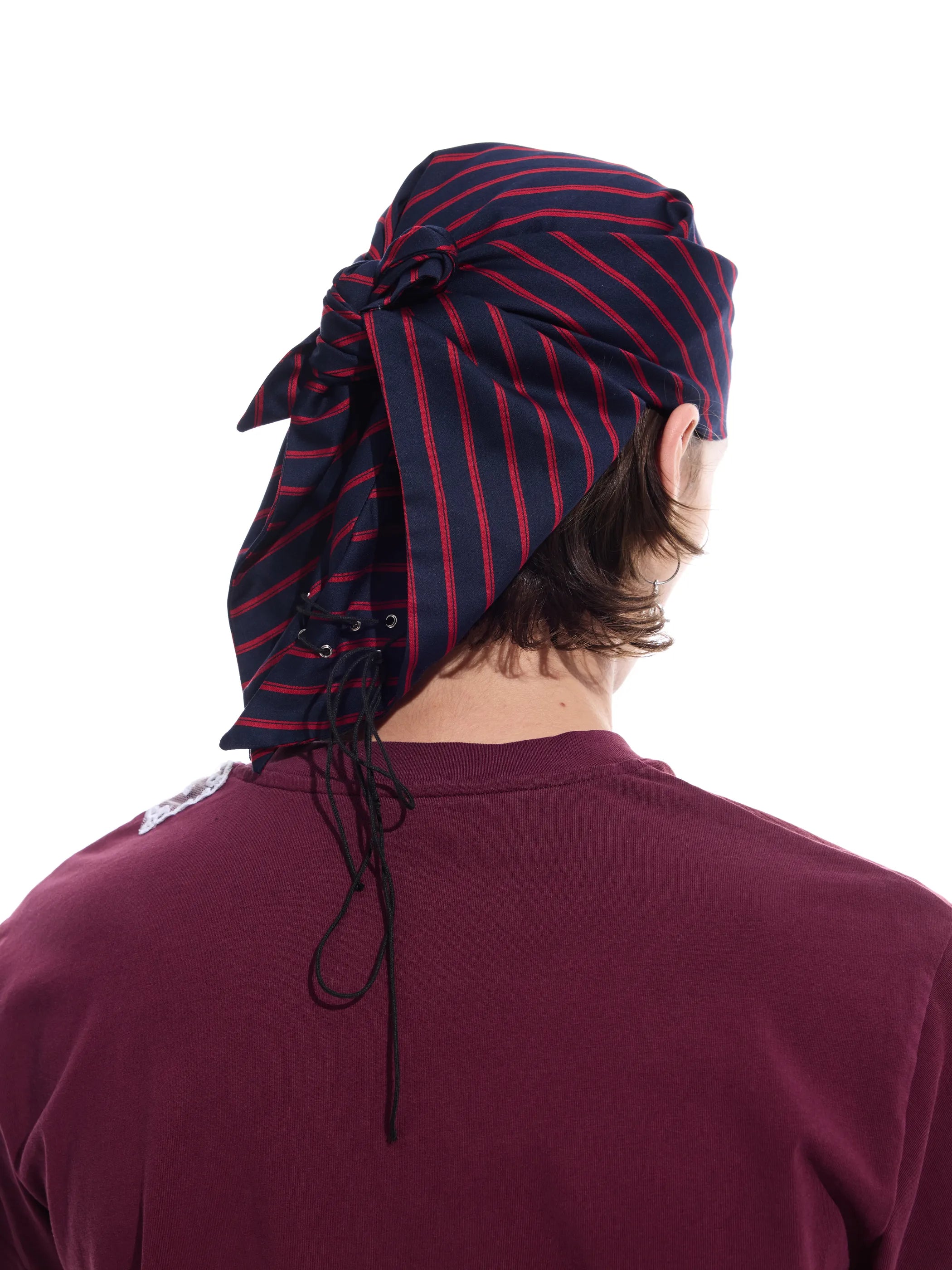 Striped detachable-chain bandana