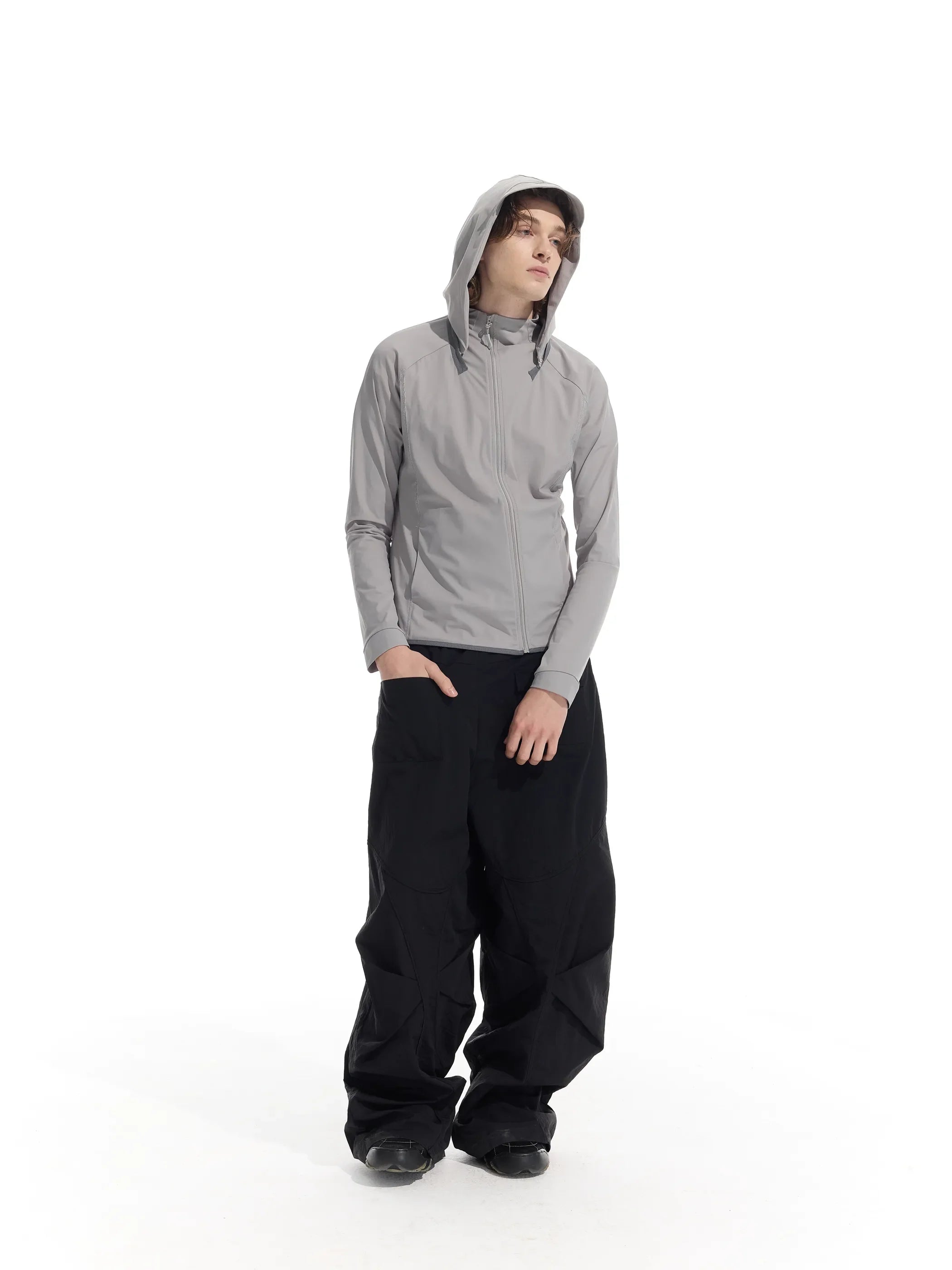 Model shot of UPF50+ Detachable Hood Sun Protection Jacket 10
