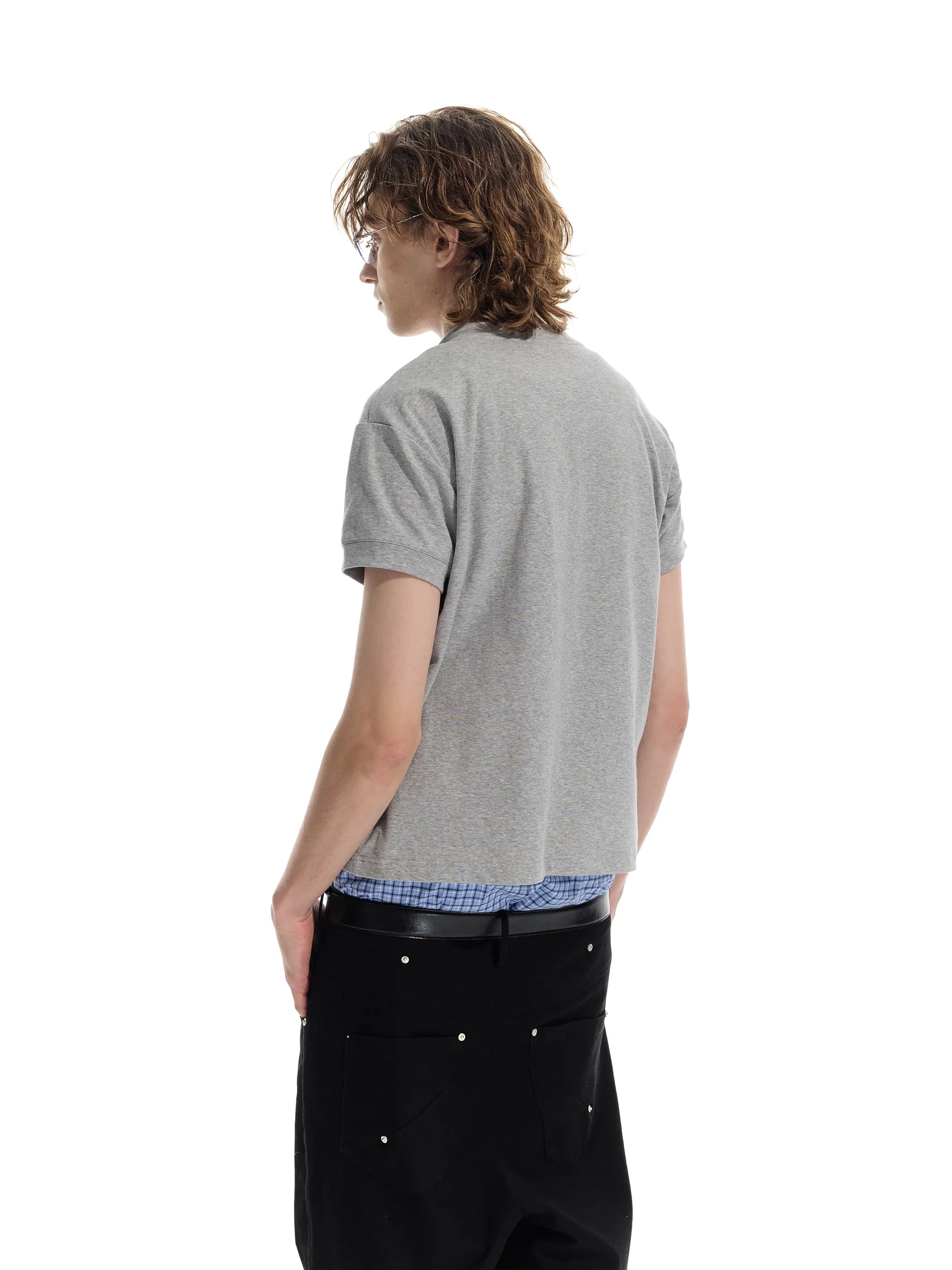Wool-blend short cardigan