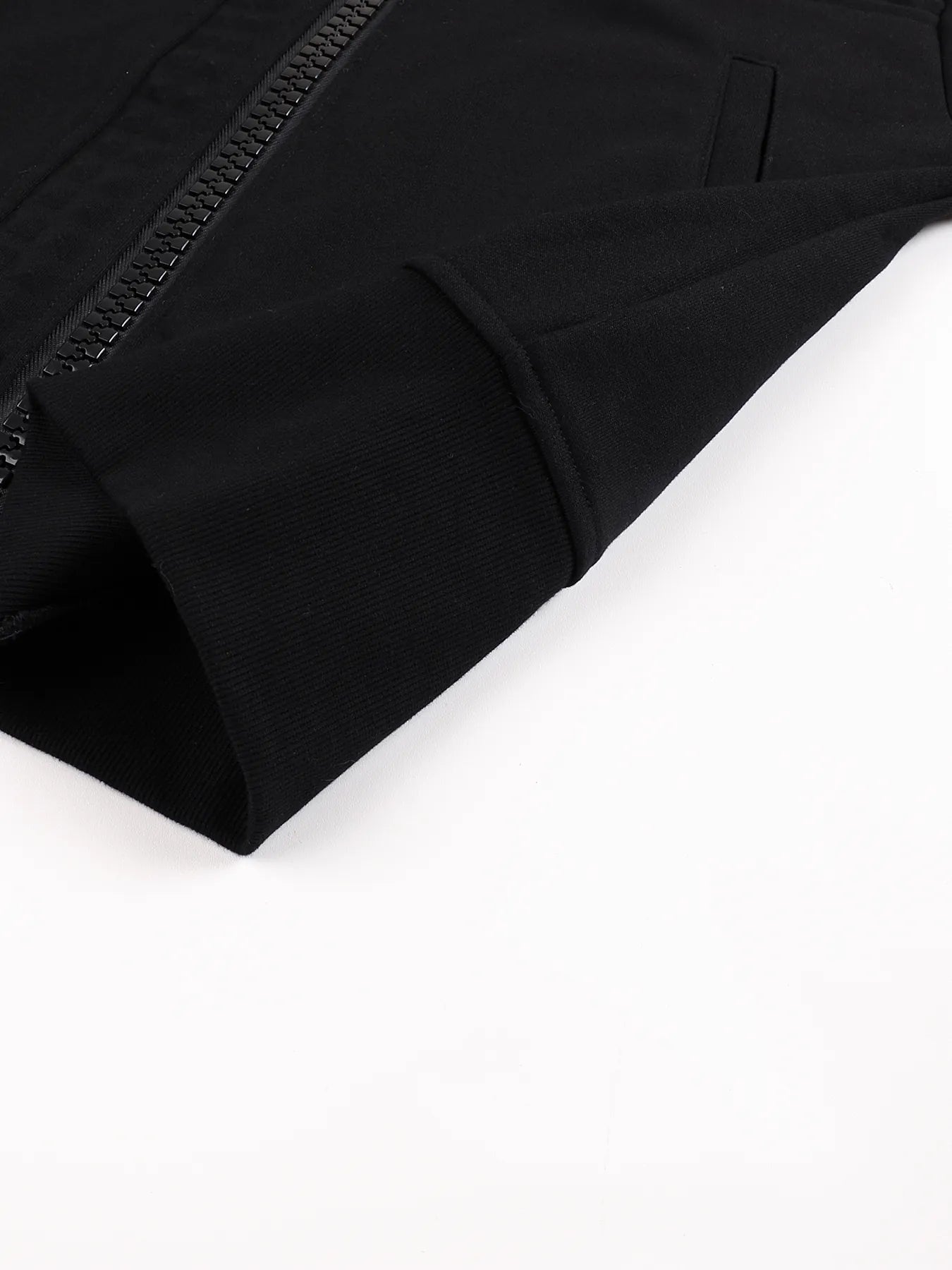 Large Zip Embossed Cross Hoodie