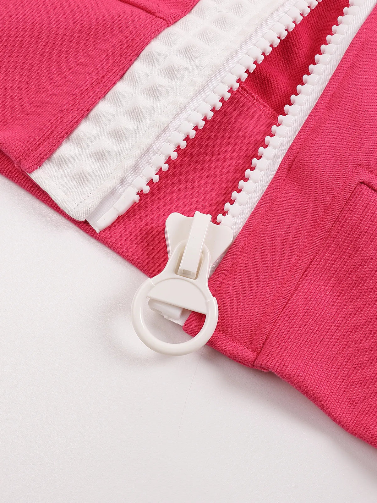 Large Zip Embossed Cross Hoodie