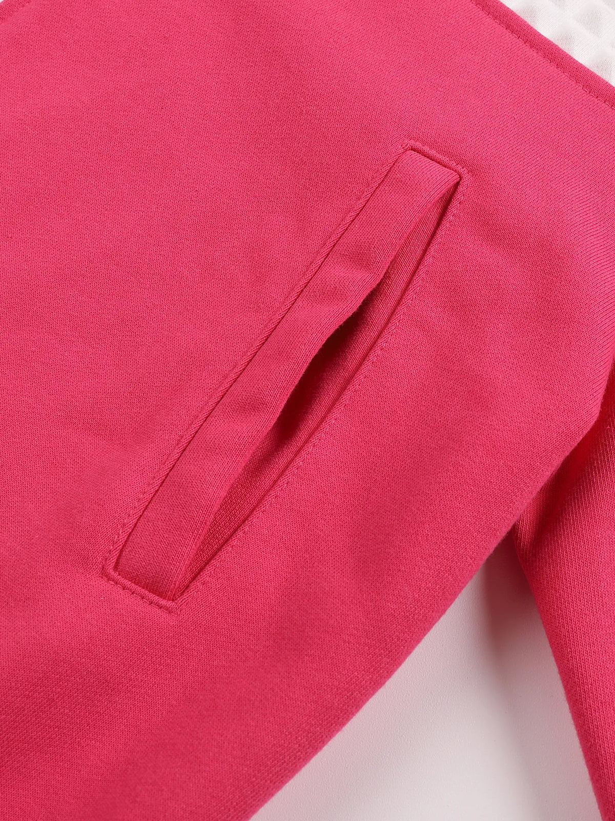 Large Zip Embossed Cross Hoodie