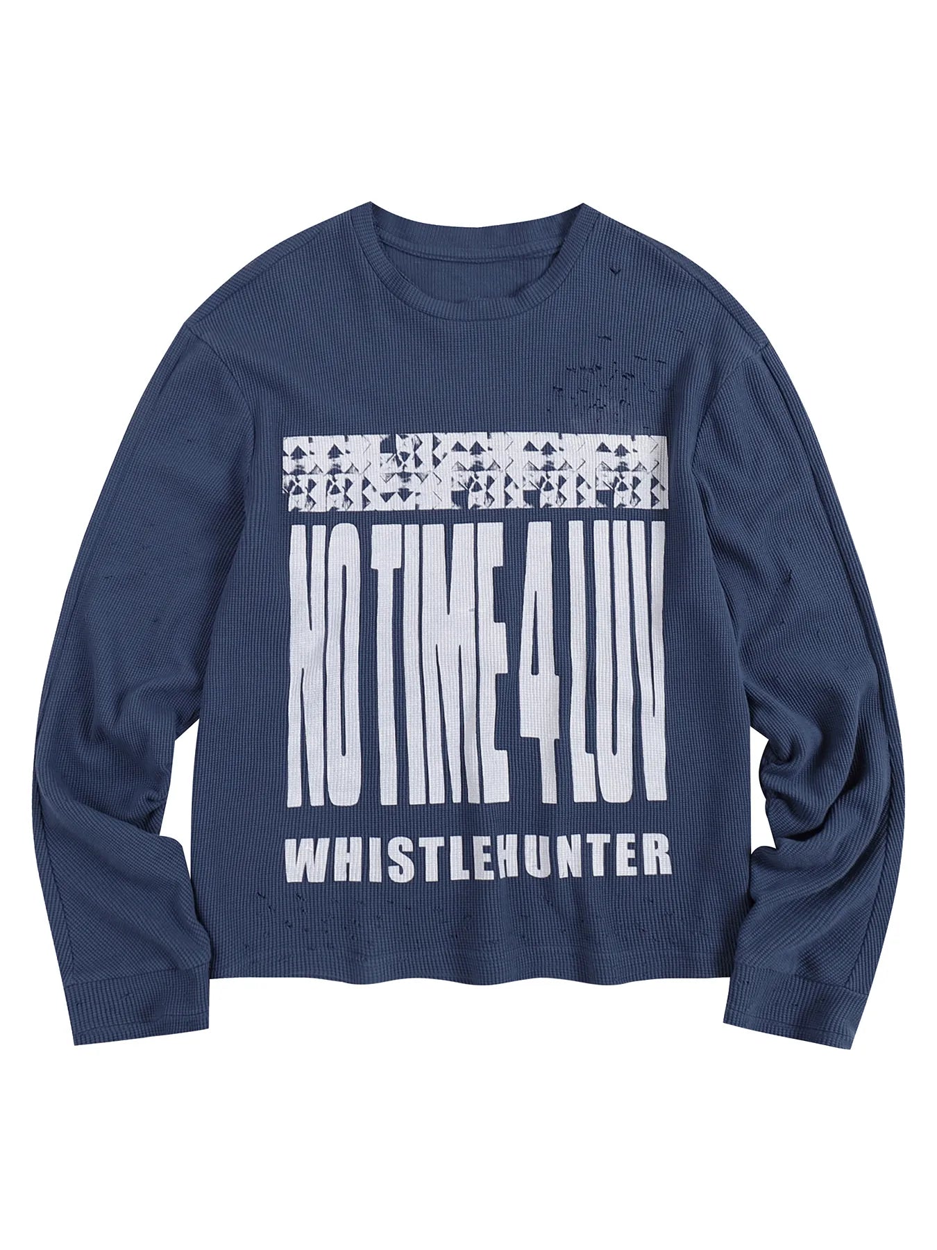 notimeforluv Print Waffle Long Sleeves