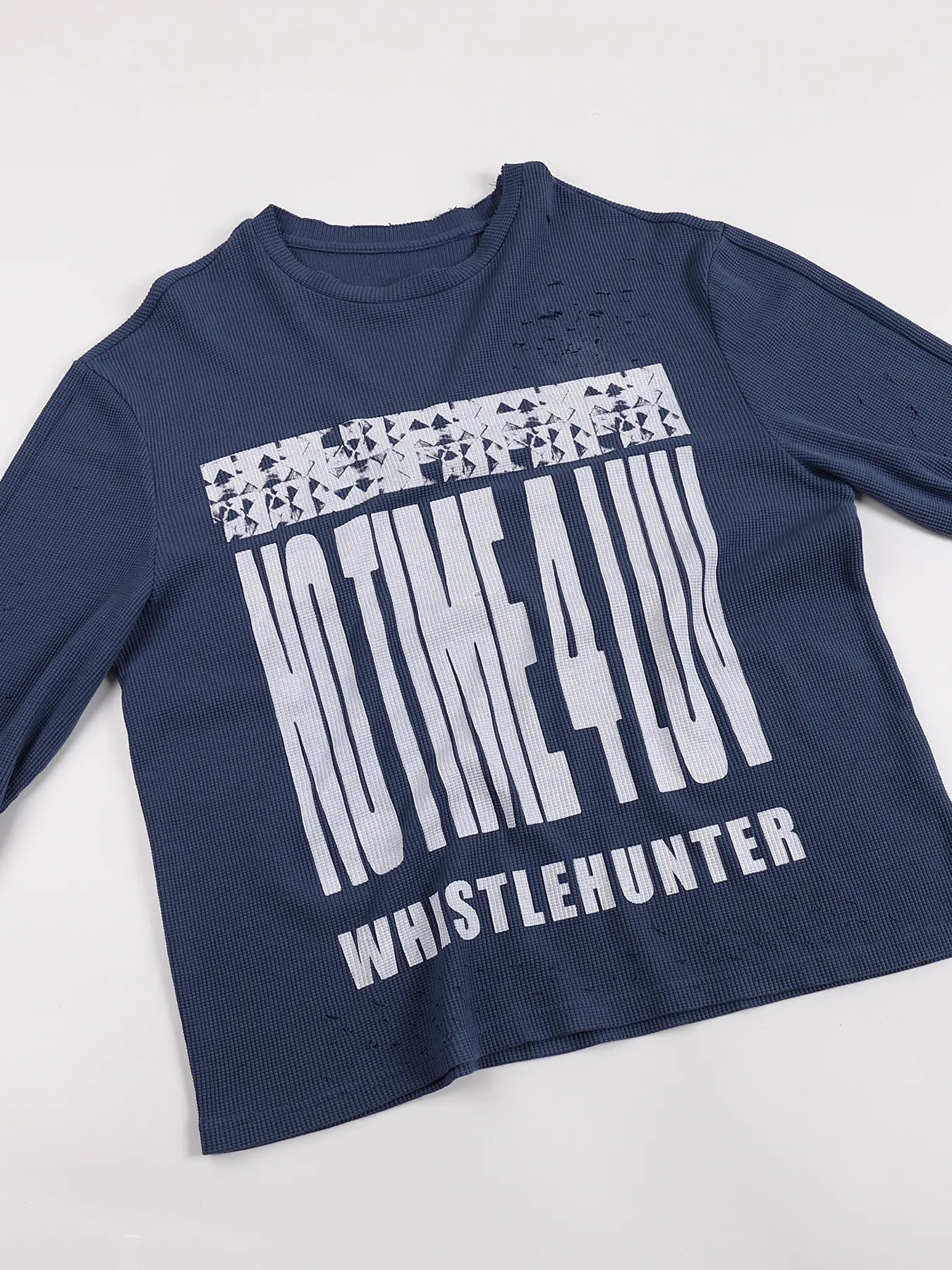 notimeforluv Print Waffle Long Sleeves