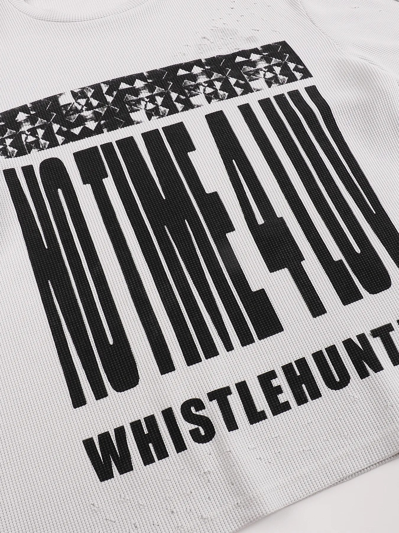 notimeforluv Print Waffle Long Sleeves