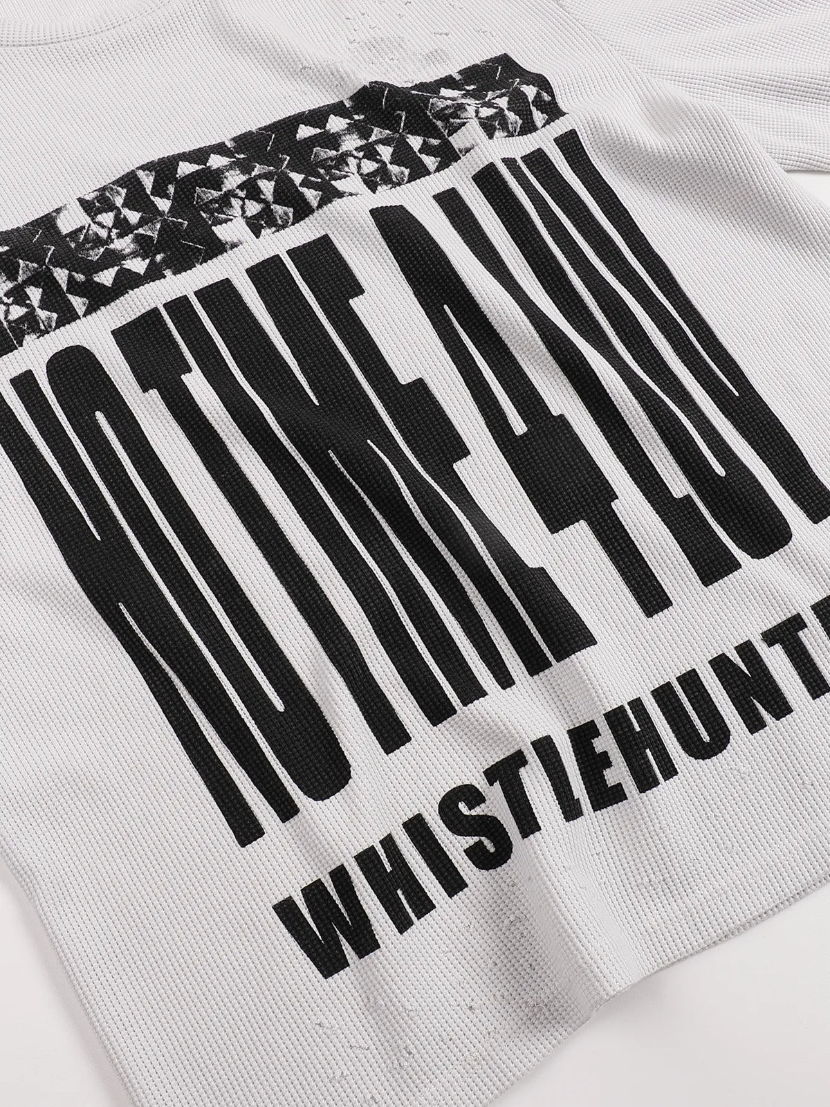 notimeforluv Print Waffle Long Sleeves